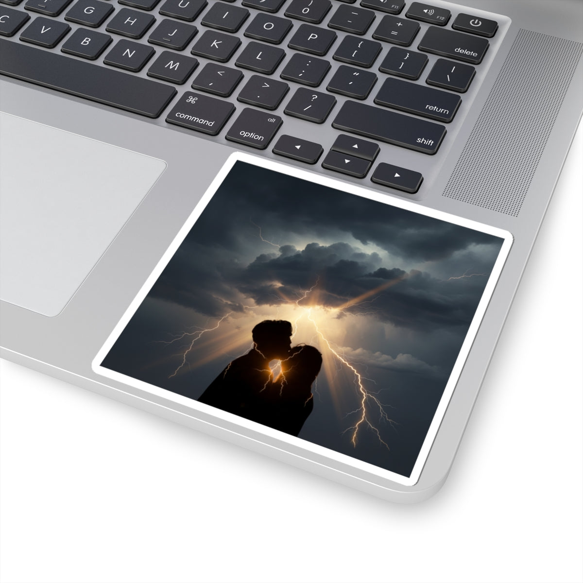 Dramatic Storm — Person — Kiss-Cut Sticker