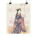 Watercolor — The Actor Iwai Hanshirō Iv As Sakura Hime, The Cherry Princess — Matte Poster