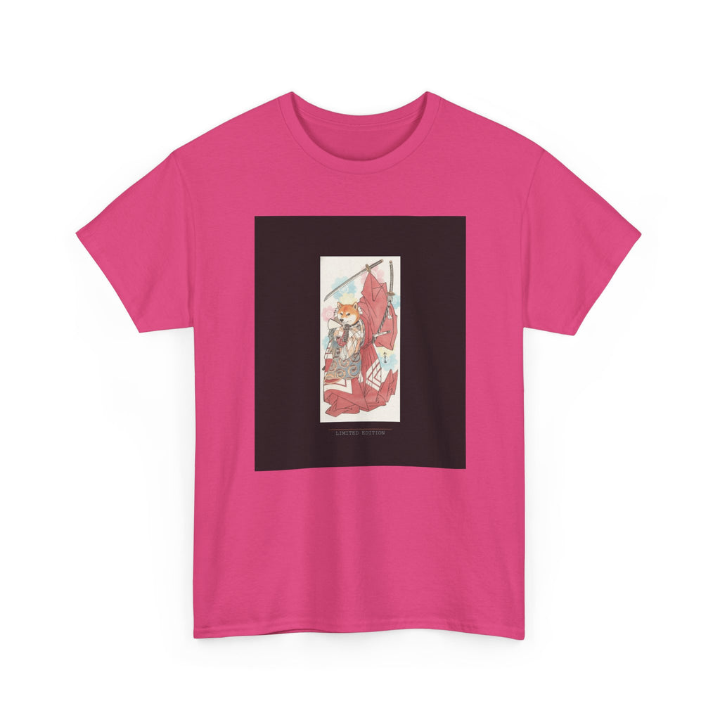 Shiba Inu Samurai Katana Watercolour Ukiyo-e Graphic Tee