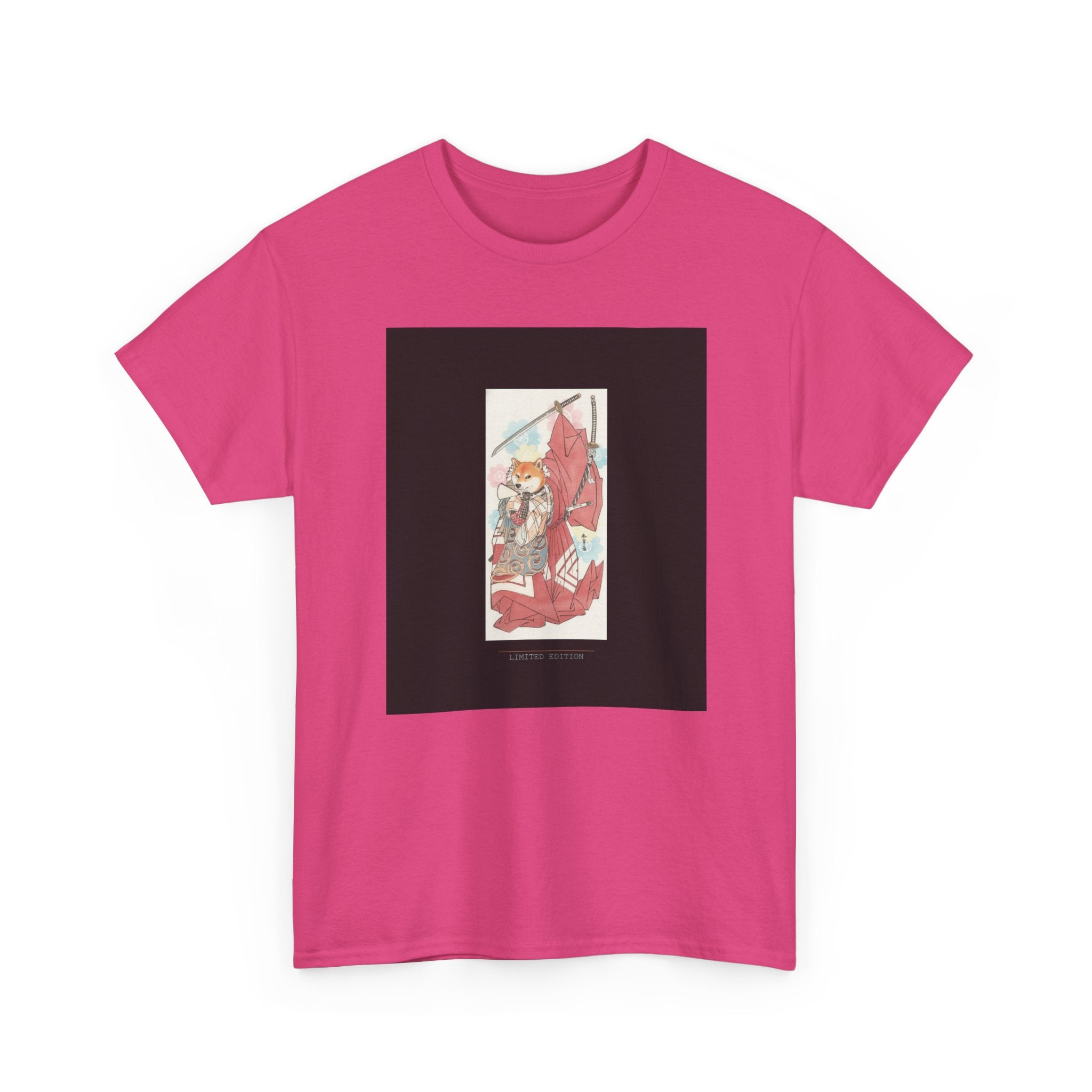 Shiba Inu Samurai Katana Watercolour Ukiyo-e Graphic Tee