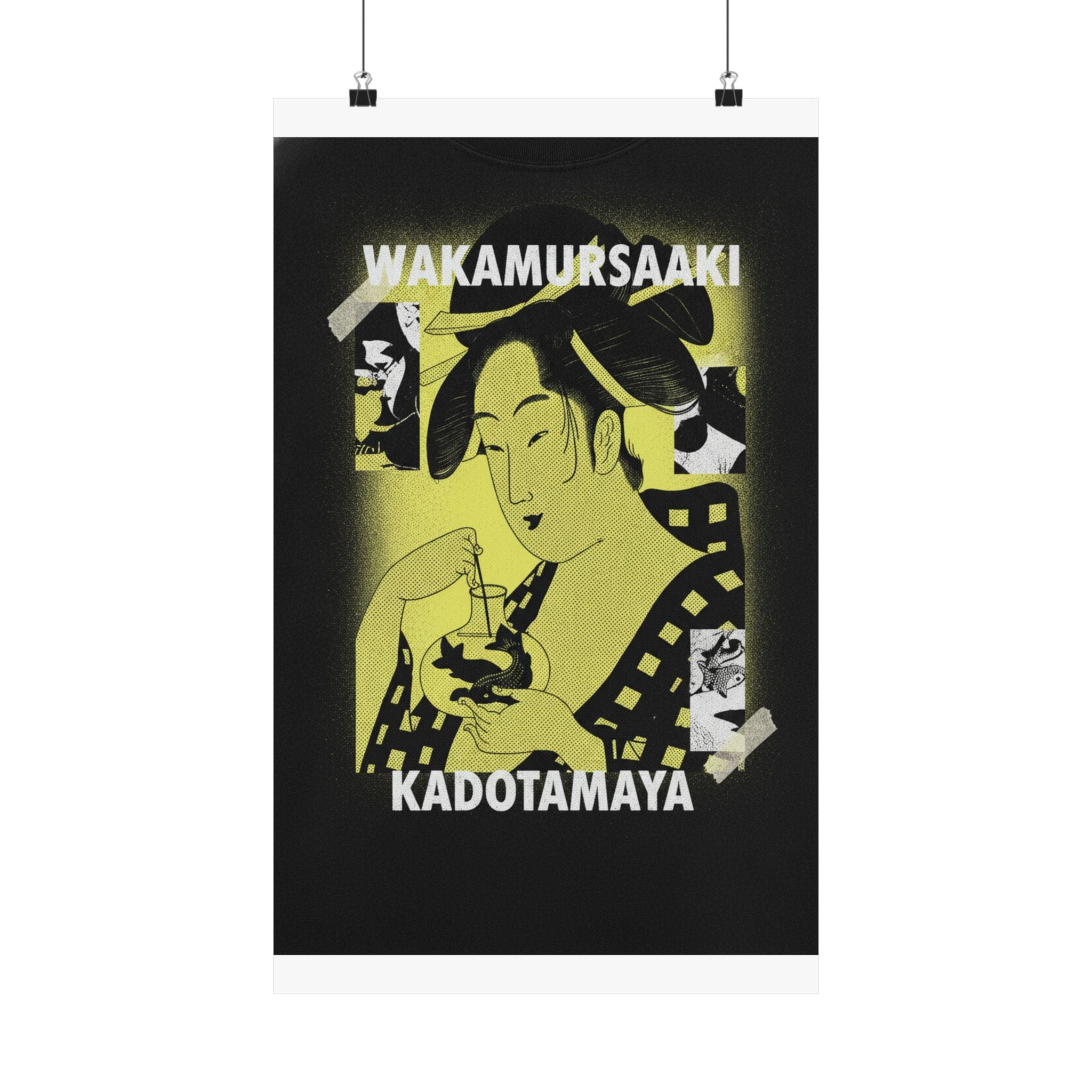 Streetwear Collage — Wakamurasaki Of The Kadotamaya — Matte Poster