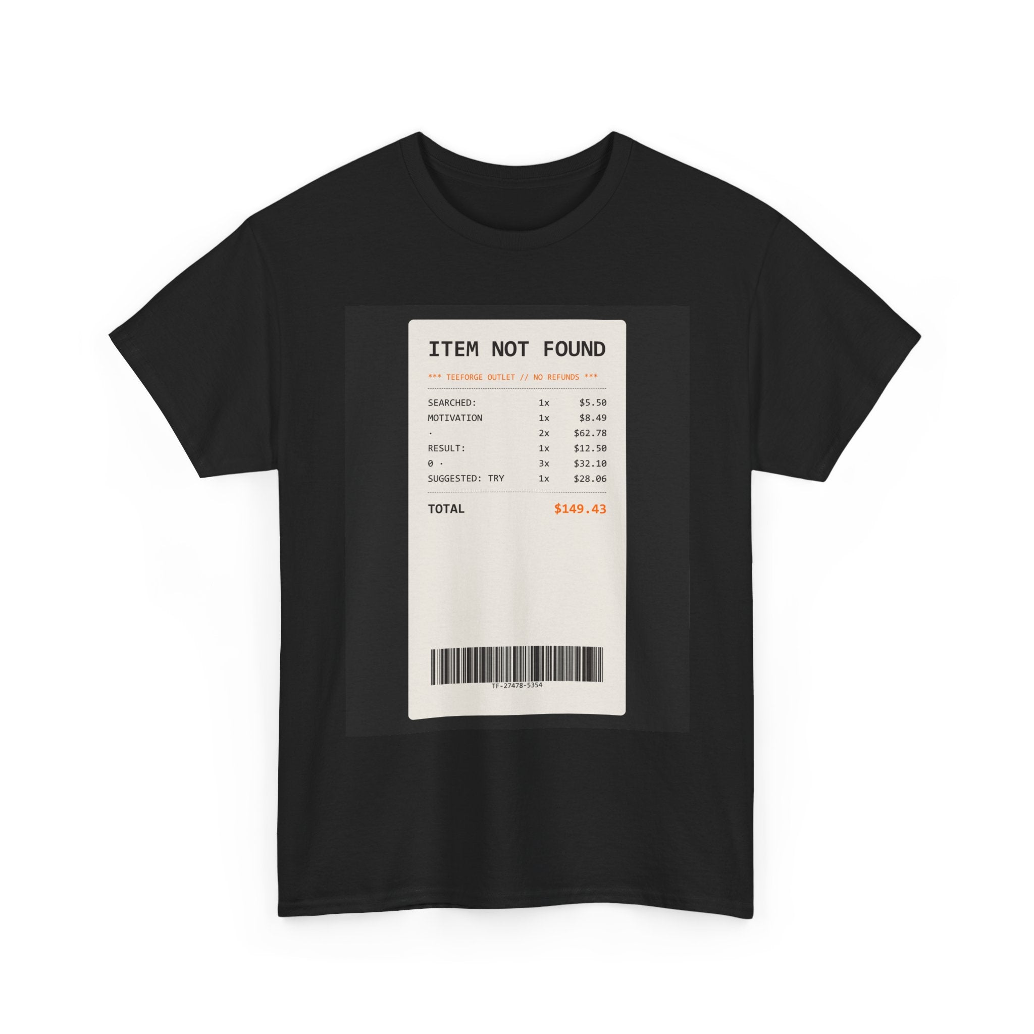 ITEM NOT FOUND graphic tee — product view 3