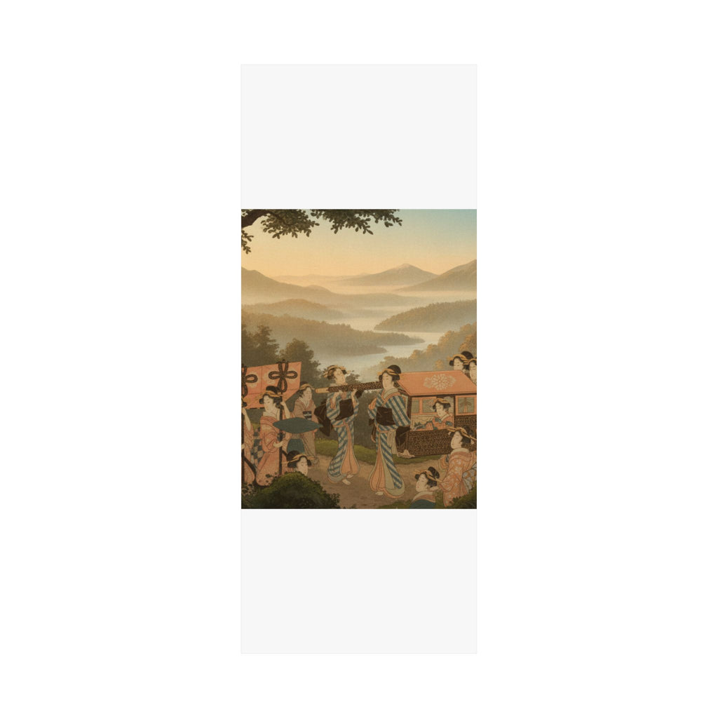 Scenic Nature — Promenade Of Famous Beauty Escorted By Many Female Attendants — Matte Poster