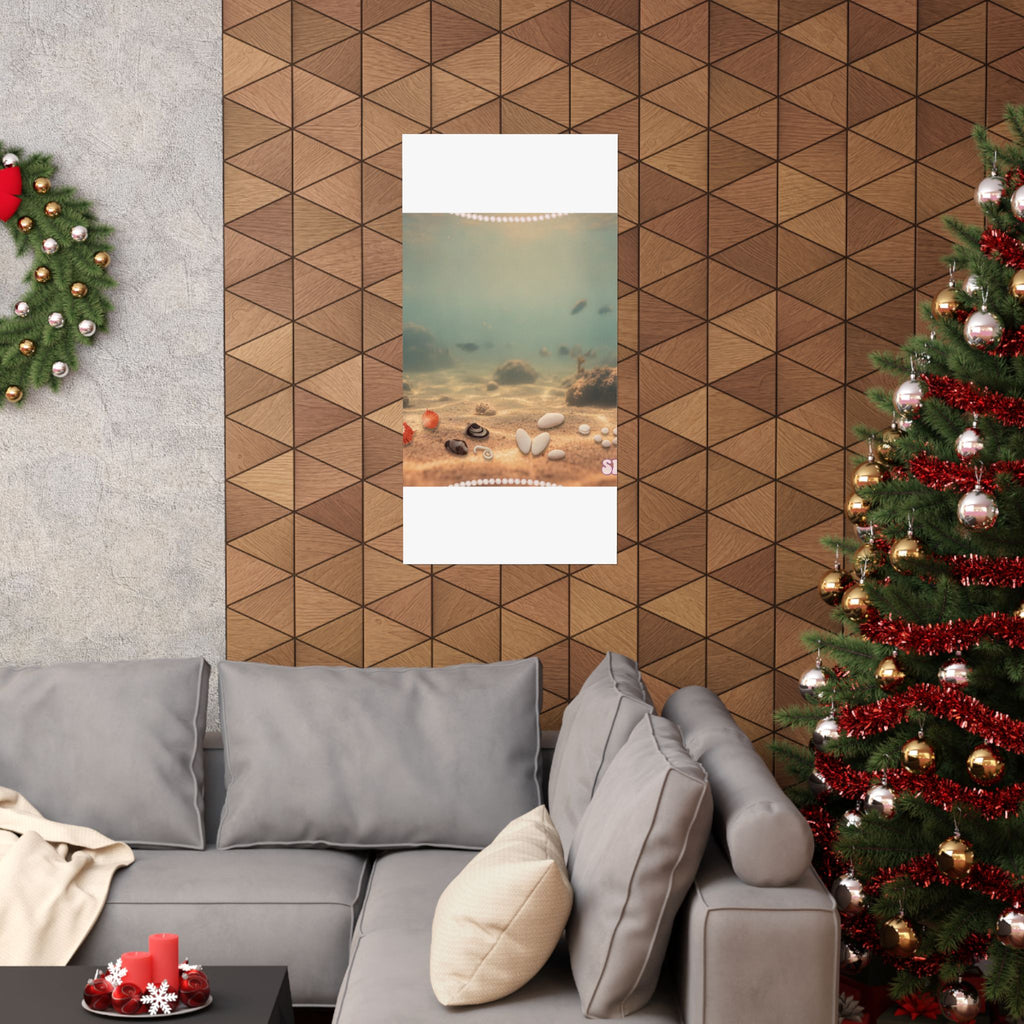 Scenic Nature — Shells Under Water — Matte Poster