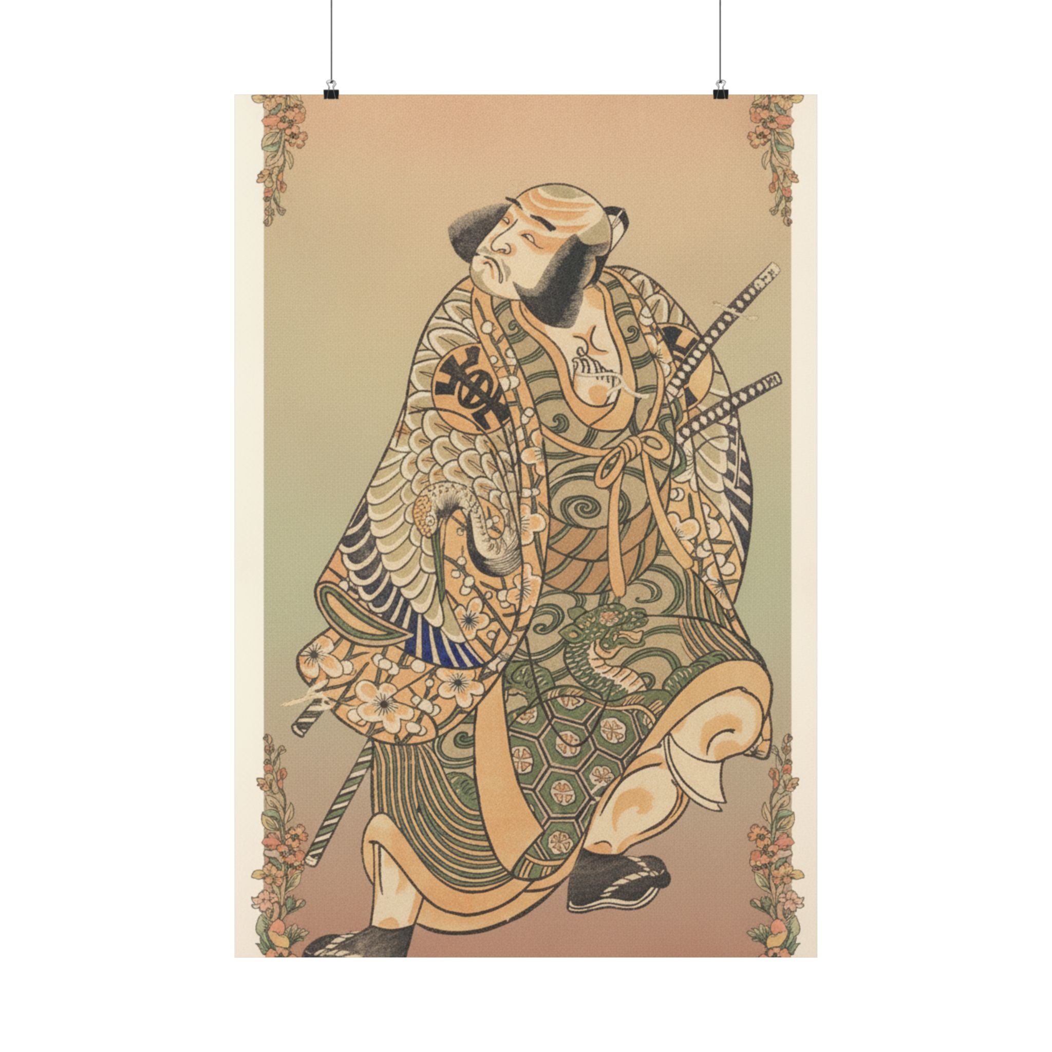 Affirmation — The Actor Nakamura Nakazo As A Warrior — Matte Poster