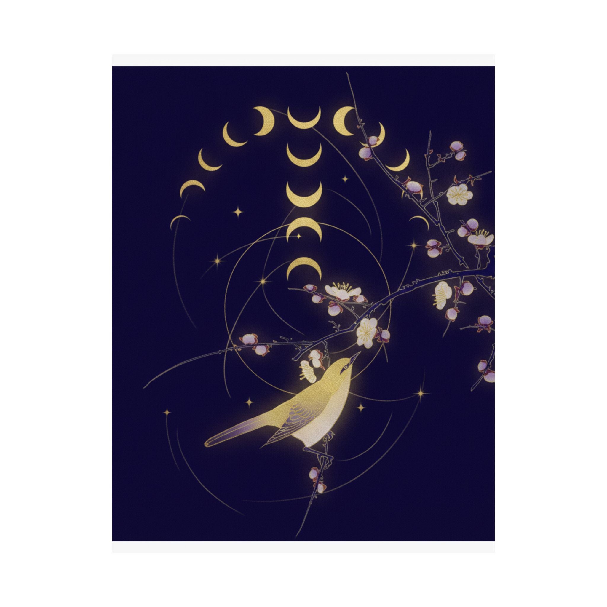 Celestial — New Moon; Nightingale On A Plum Branch — Matte Poster