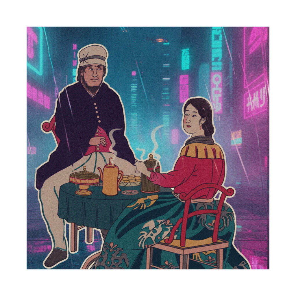 Neon Noir — Amerikajin — Matte Poster