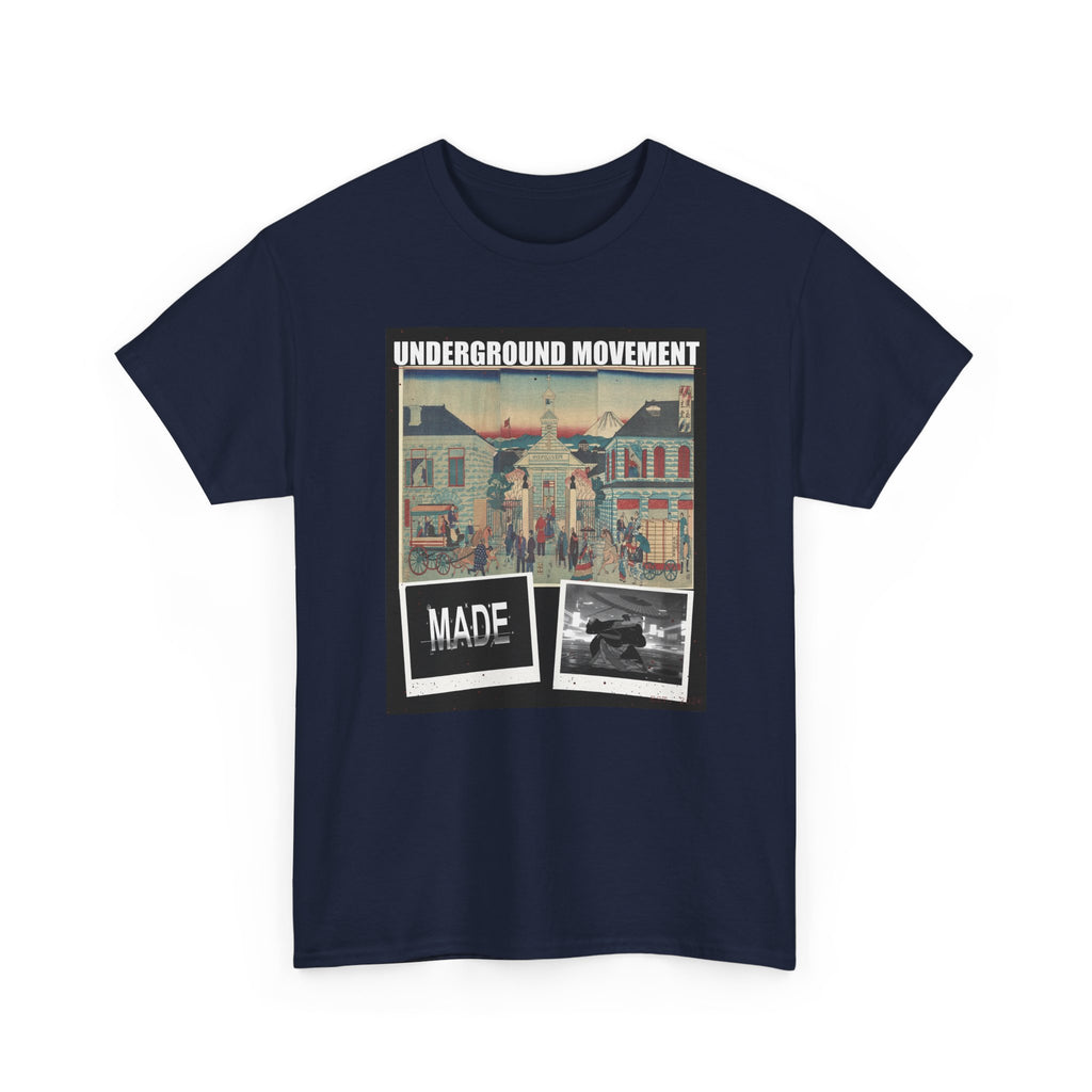 UNDERGROUND MOVEMENT | Illustration Of Foreign Residences And The Catholic Church In Yokohama (Yokohama Collage Tee — Graphic Tee
