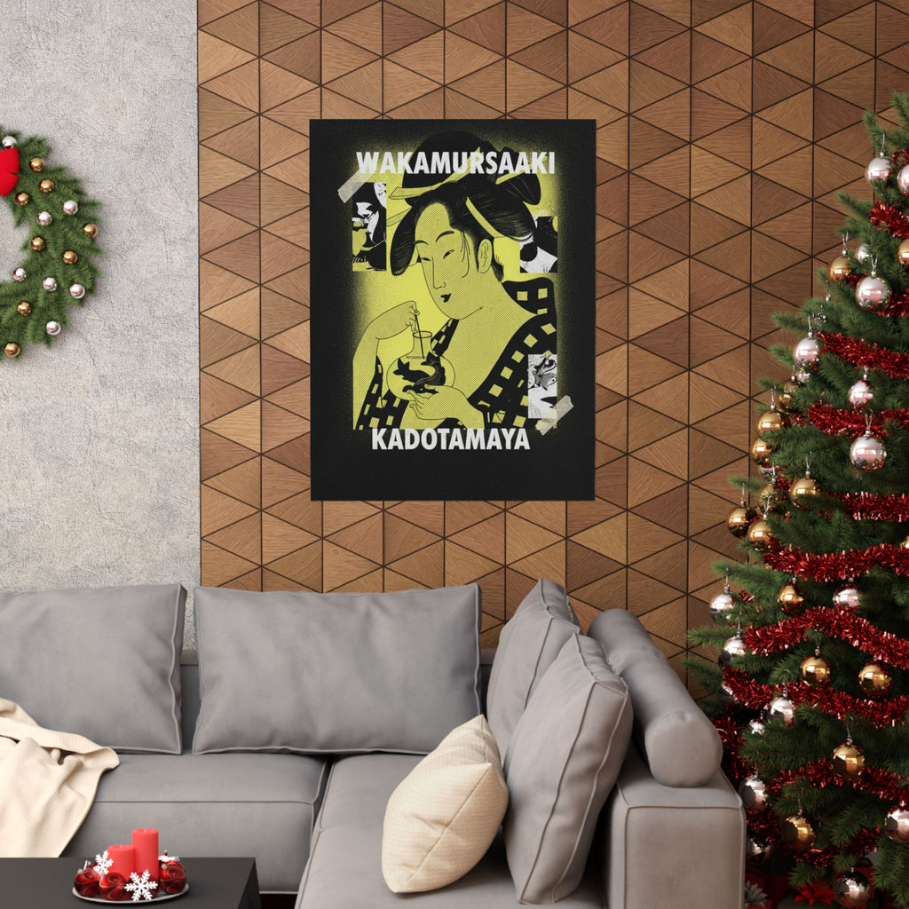 Streetwear Collage — Wakamurasaki Of The Kadotamaya — Matte Poster