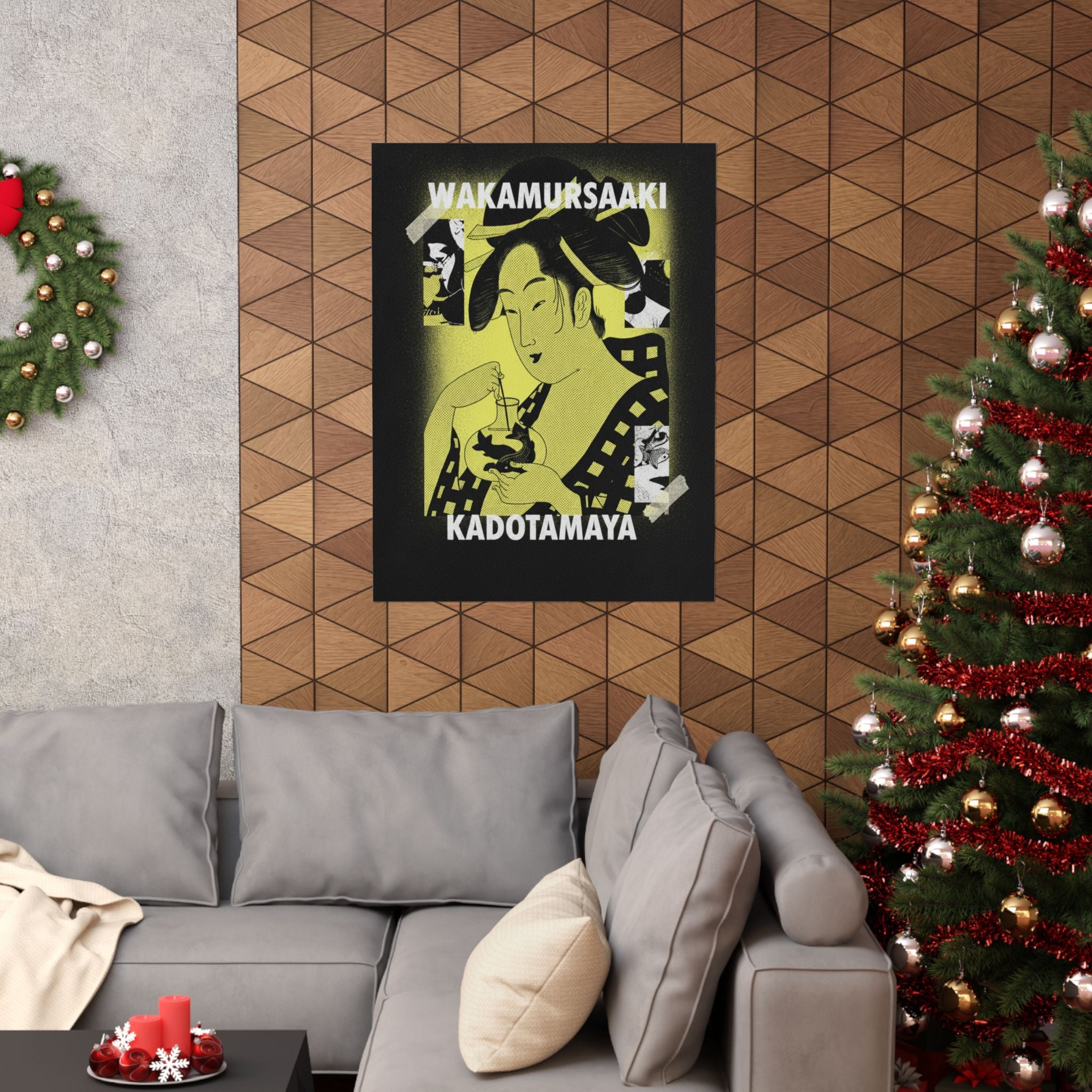 Streetwear Collage — Wakamurasaki Of The Kadotamaya — Matte Poster
