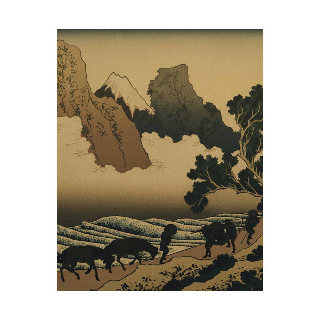 Scenic Nature — View From The Other Side Of Fuji From The Minobu River (Minobugawa Ura Fuji), Fr — Matte Poster