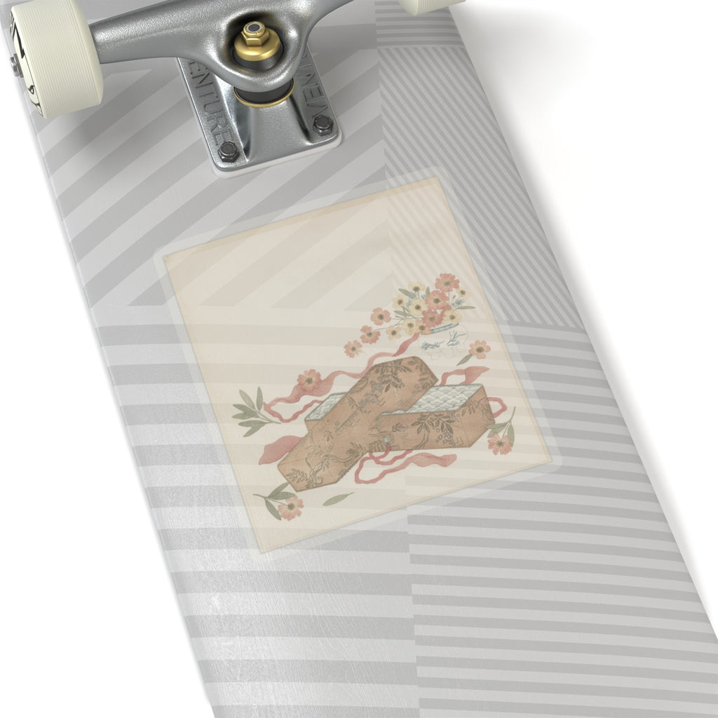 Botanical — Letter-Box With Letter And Potted Flower — Kiss-Cut Sticker