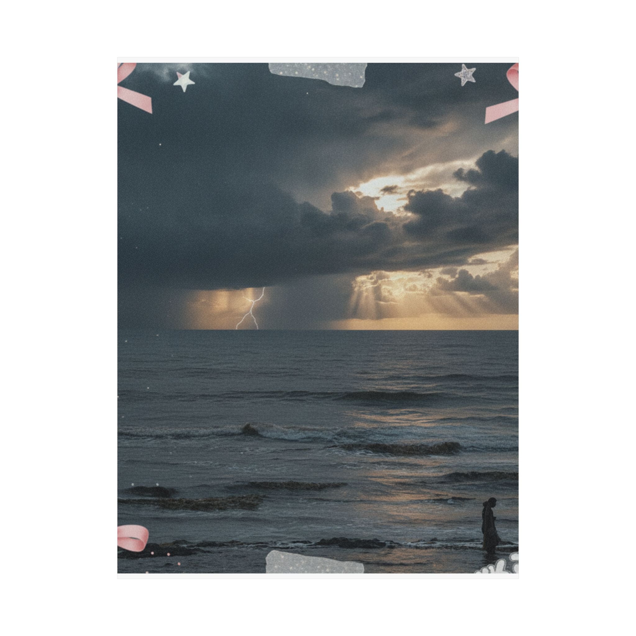 Dramatic Storm — Person — Matte Poster