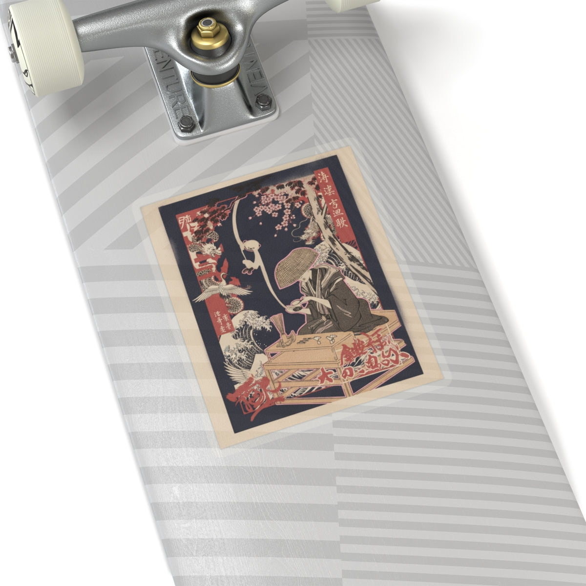Japanese Street — The Magnifying Glass — Kiss-Cut Sticker