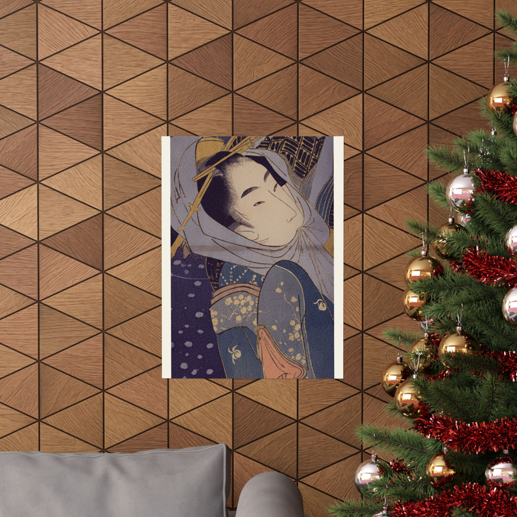 Celestial — Girl And Lover In Snow — Matte Poster