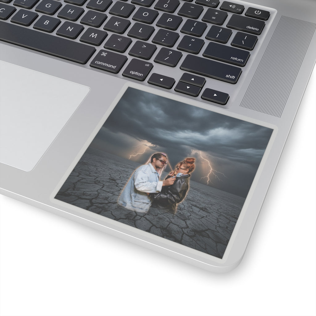 Dramatic Storm — Person — Kiss-Cut Sticker