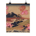 Japanese Street — The Inume Pass In Kai Province (Kōshū Inume Tōge), From The Series Thirty-Six Vi — Matte Poster