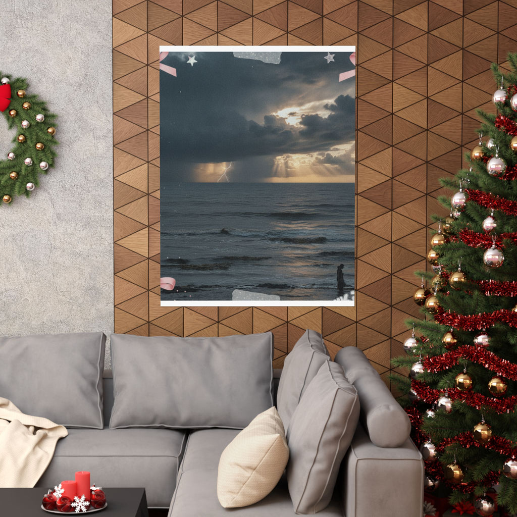 Dramatic Storm — Person — Matte Poster