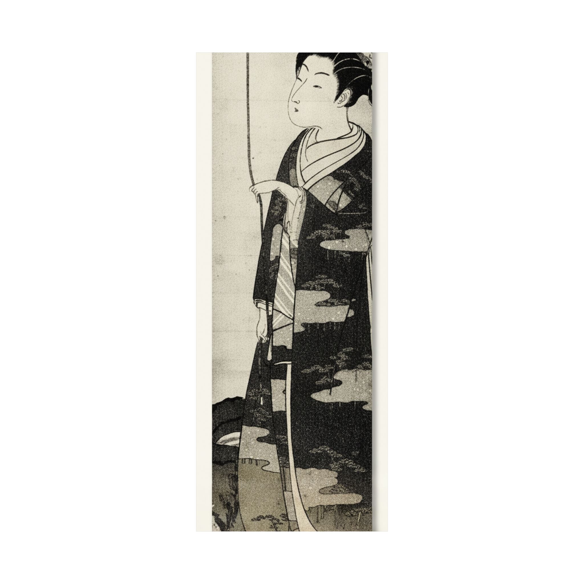 Ecommerce Main — A Woman Playing With A Monkey Which Has Climbed A Tree — Matte Poster