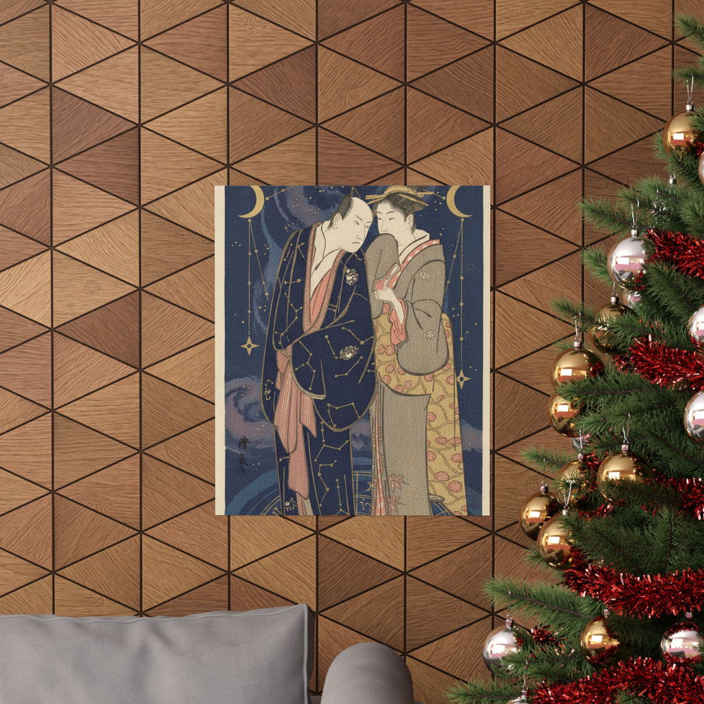 Celestial — Ichikawa Yaozo Iii With A Lady — Matte Poster