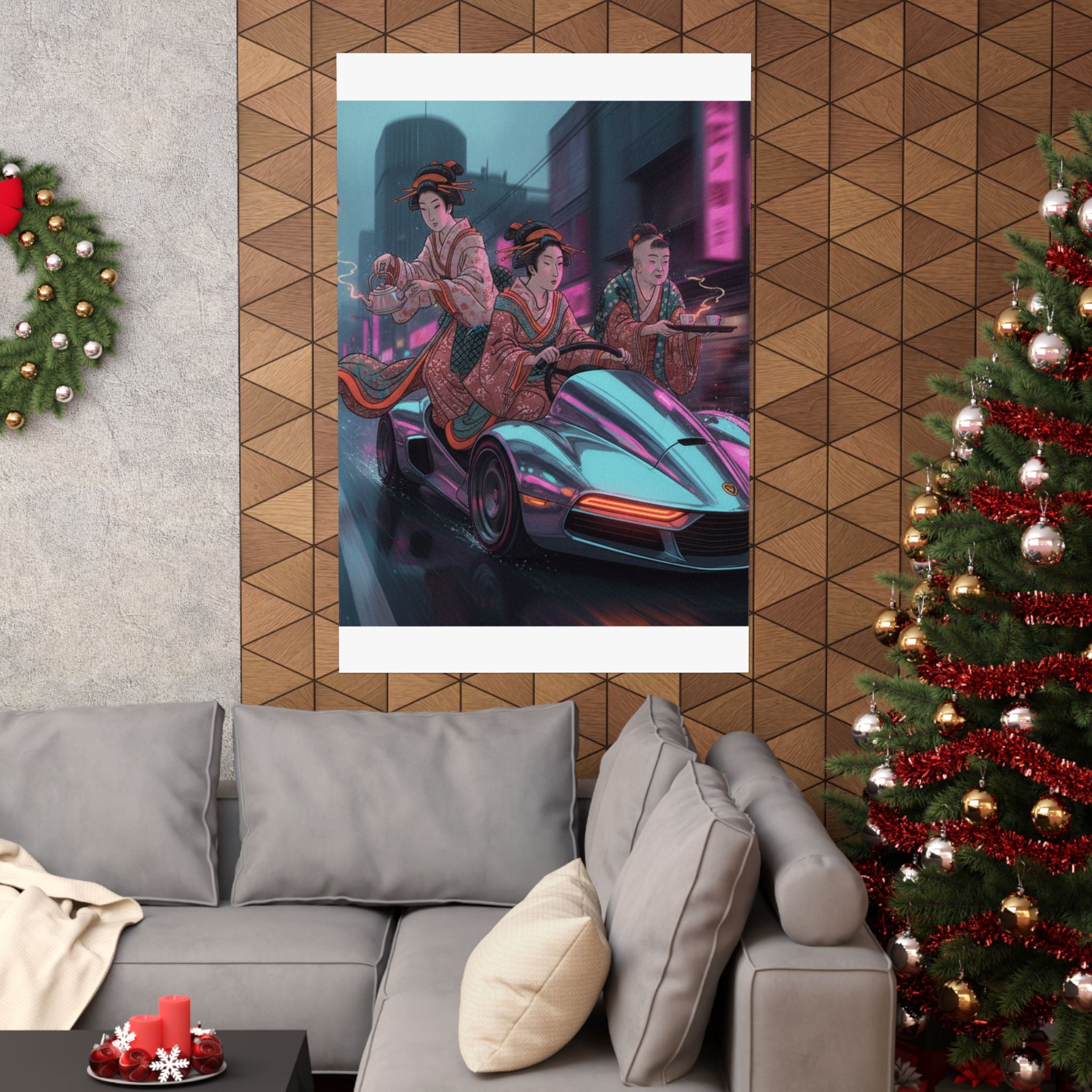 Fast Furious — Two Young Ladies Having Tea Attended By Elderly Servant — Matte Poster