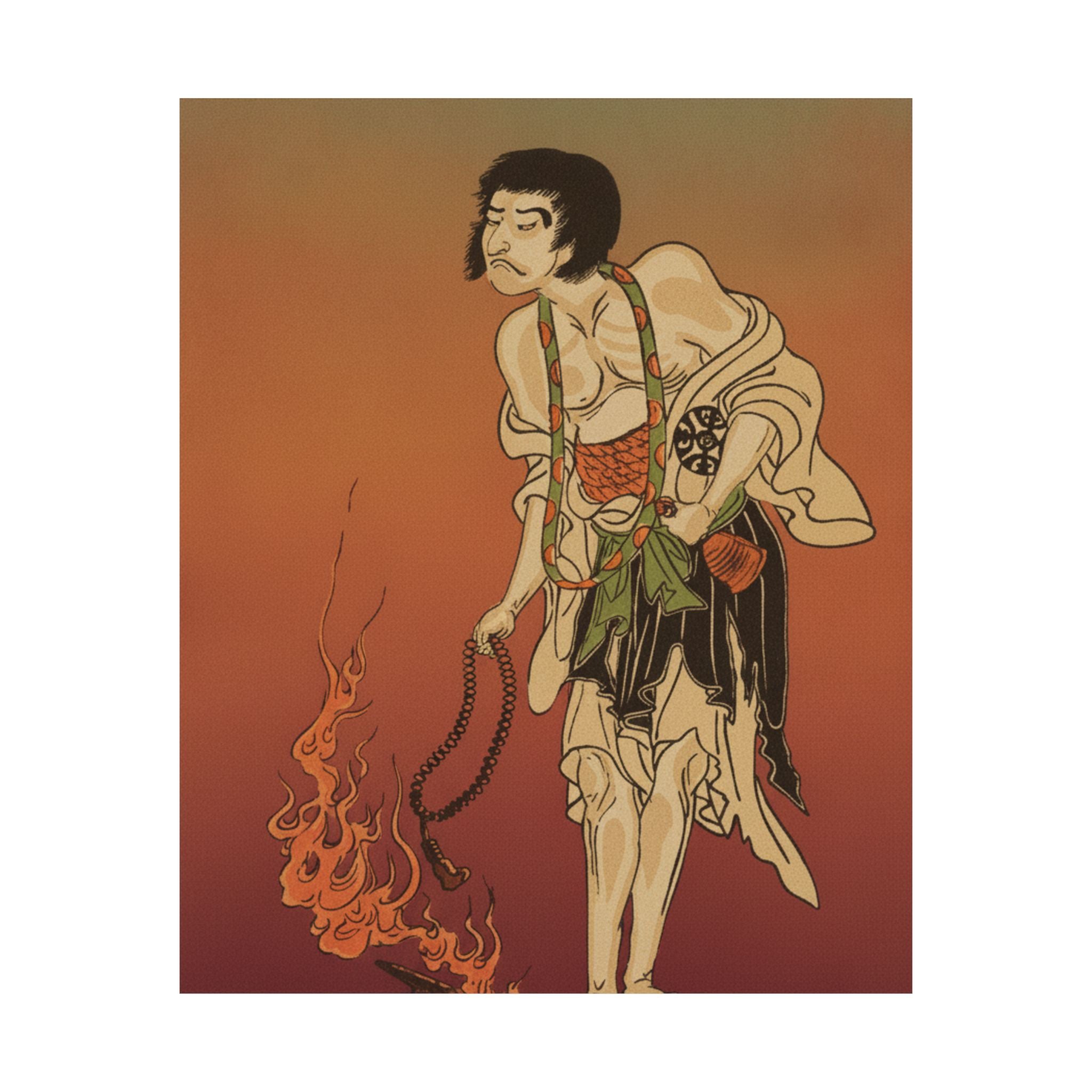 Affirmation — The First Nakamura Nakazo In The Role Of Raigo Ajari, A Buddhist Monk — Matte Poster