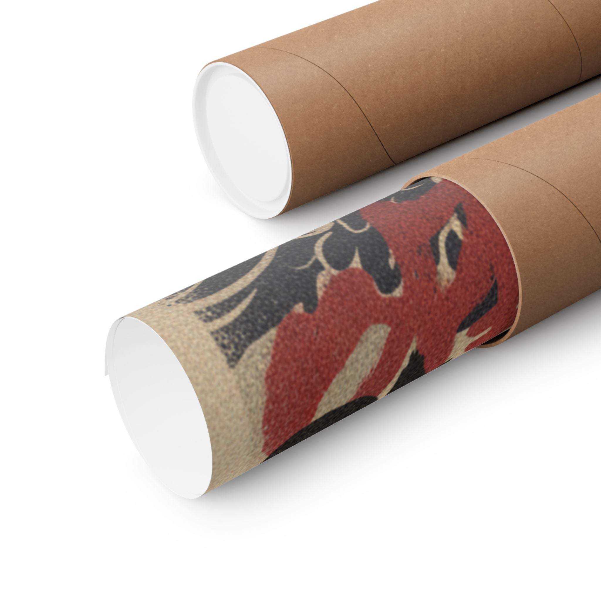 Japanese Street — Golden Pheasant And Pine Shoots In Snow — Matte Poster
