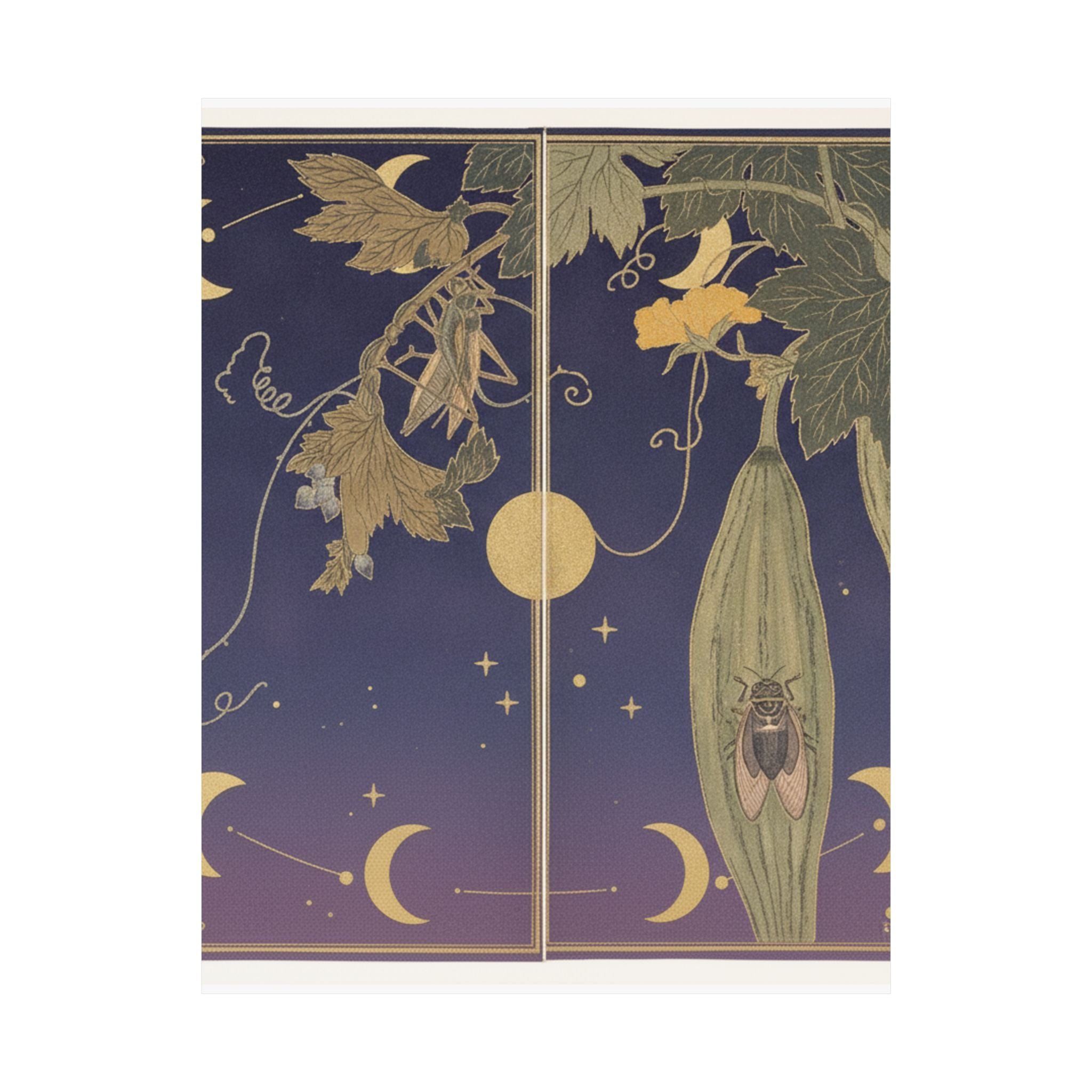Celestial — Grasshopper (Kirigirisu); Cicada (Semi), From The Picture Book Of Crawling Creat — Matte Poster