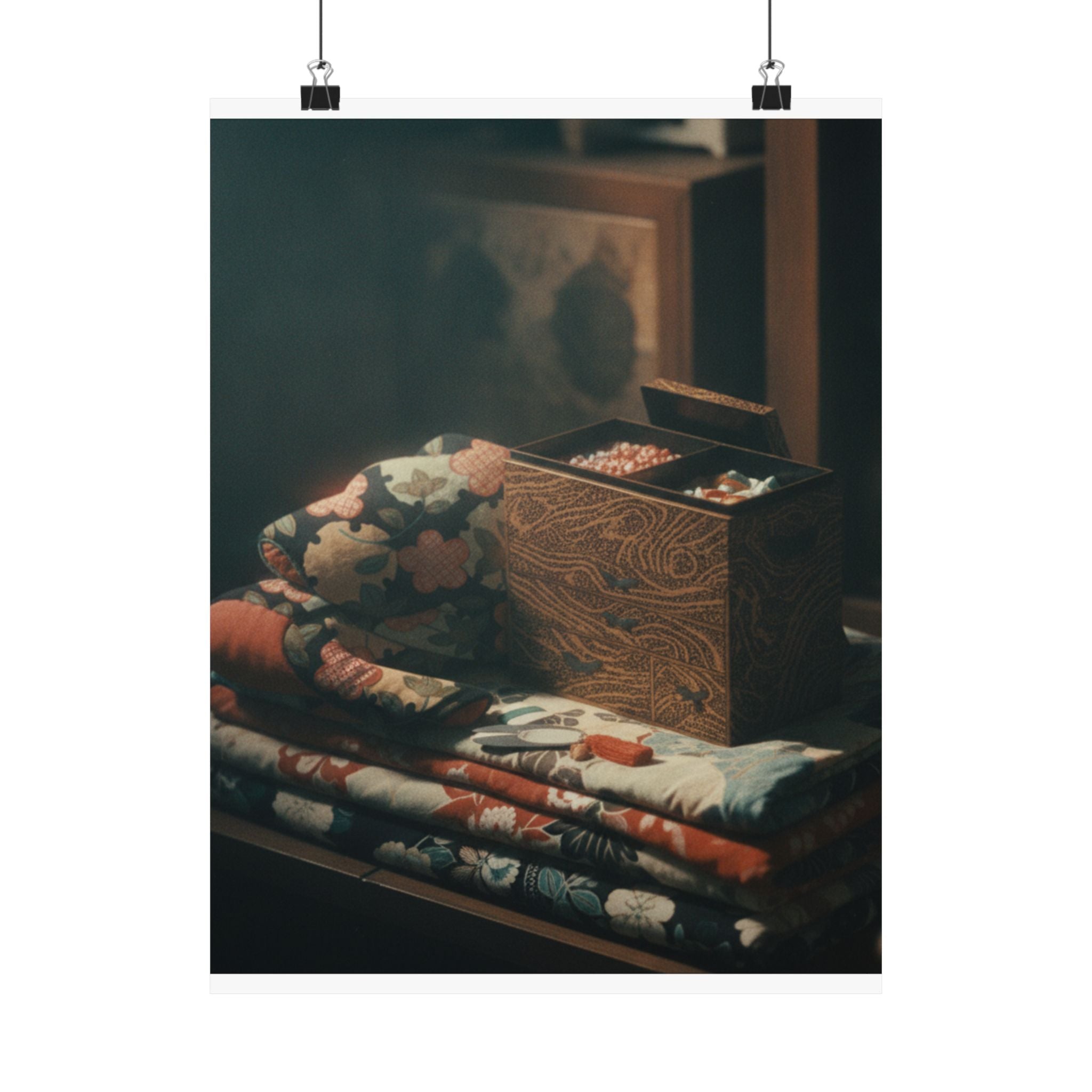 Cinematic — Lady'S Work-Box And Bed Clothing — Matte Poster