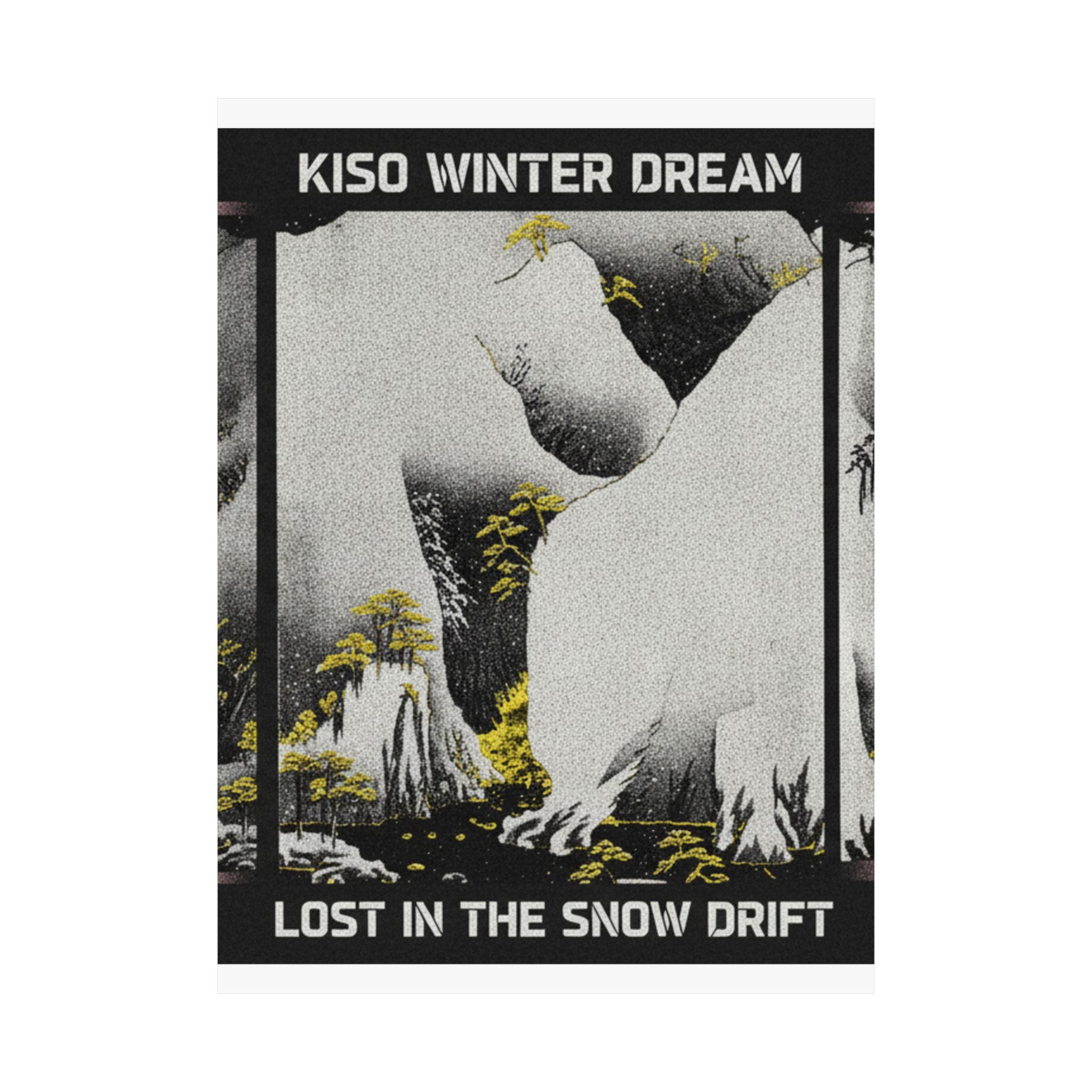 Streetwear Collage — Kiso Gorge In The Snow — Matte Poster