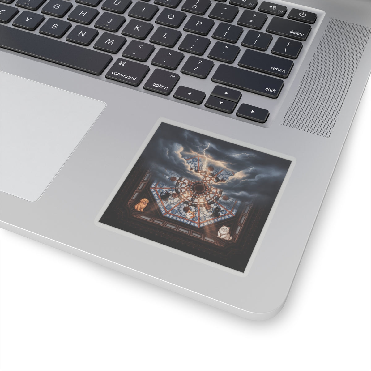 Dramatic Storm — Ceiling — Kiss-Cut Sticker