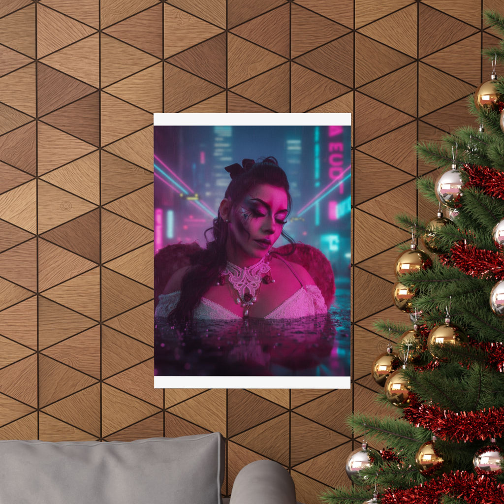 Neon Noir — Person — Matte Poster