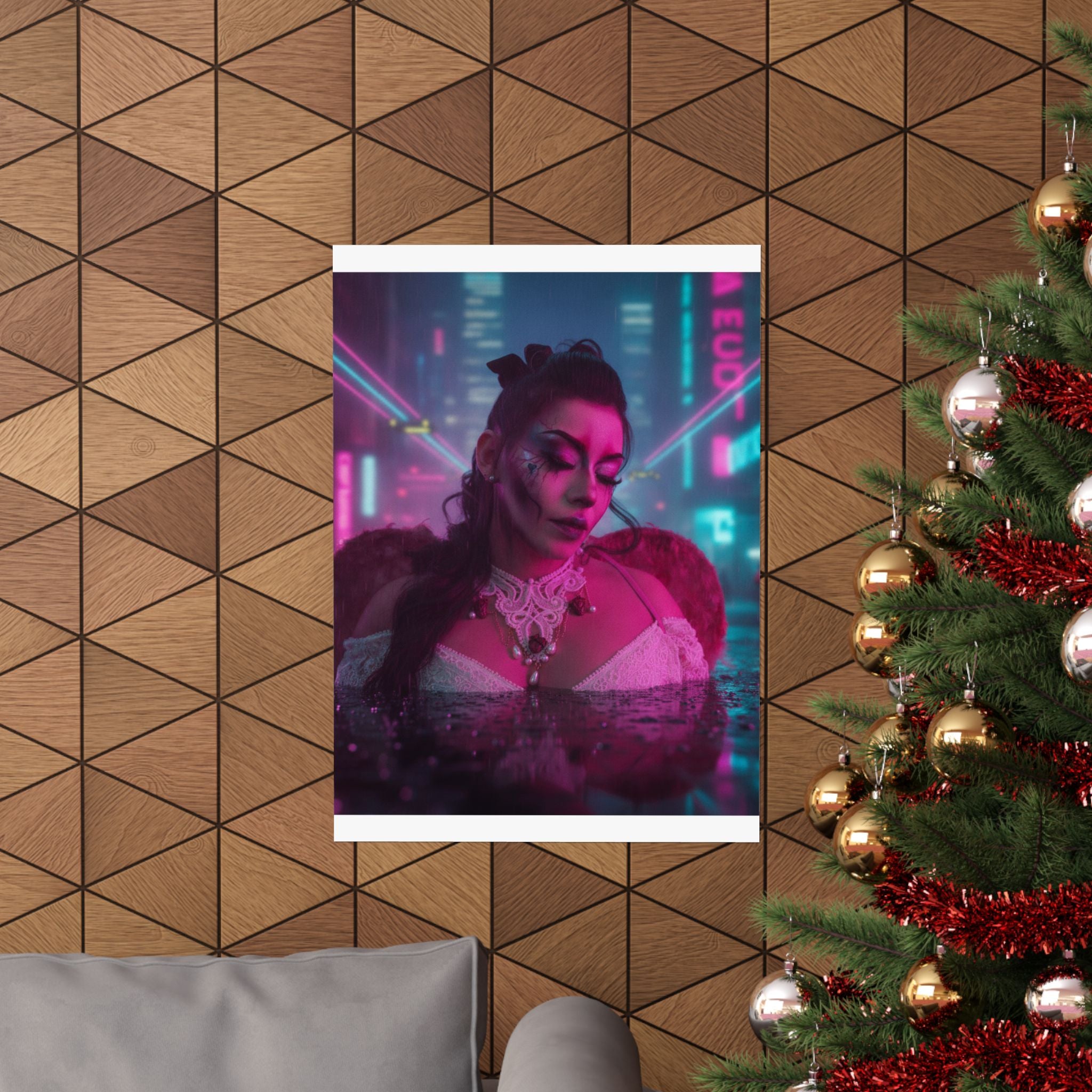 Neon Noir — Person — Matte Poster