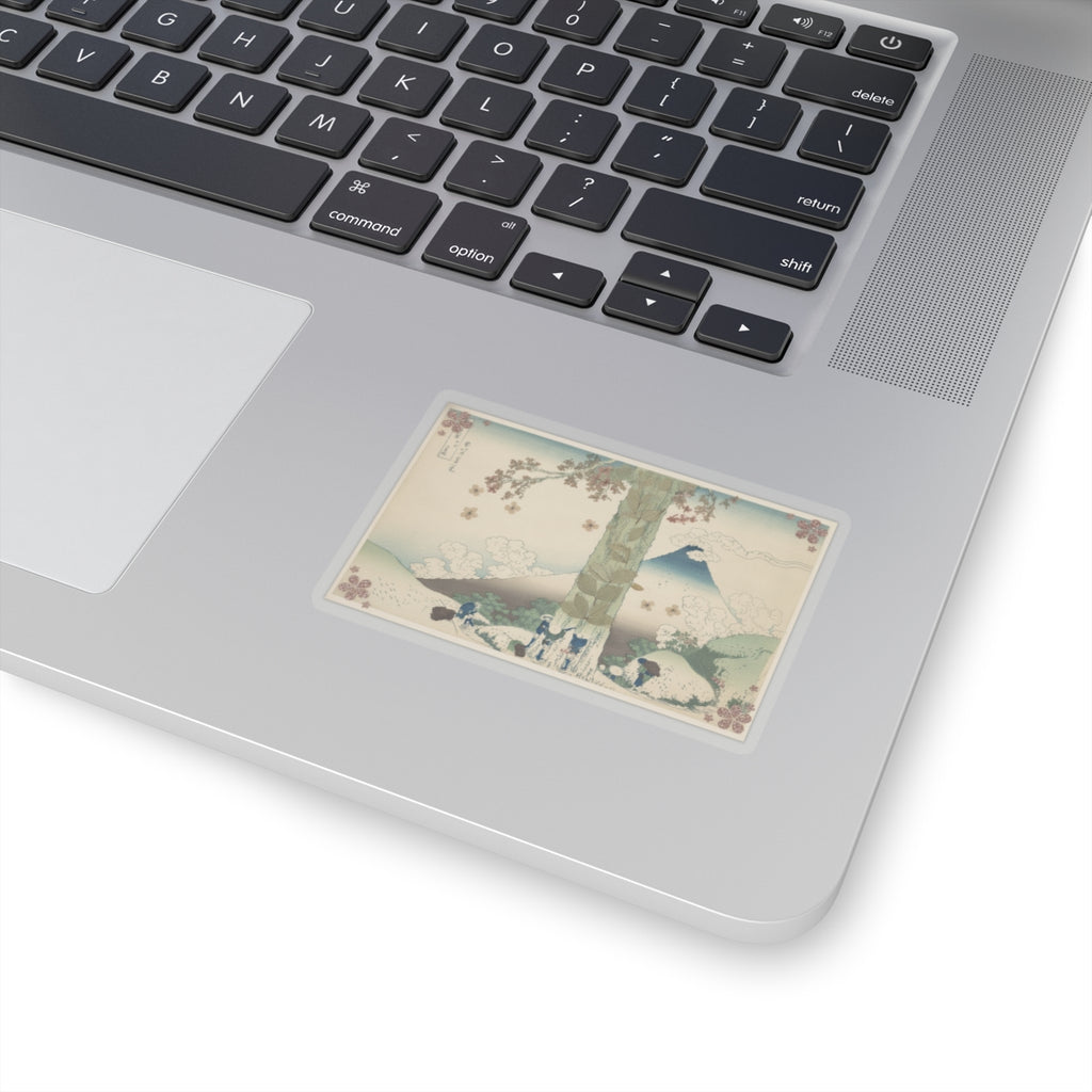 Botanical — Mishima Pass In Kai Province (Kōshū Mishima Goe), From The Series Thirty-Six Vie — Kiss-Cut Sticker