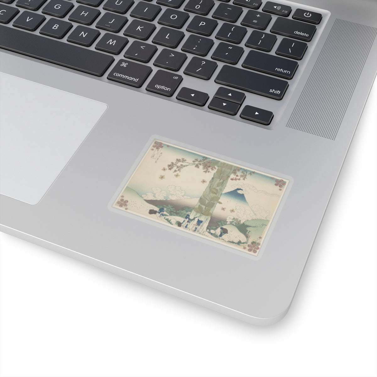 Botanical — Mishima Pass In Kai Province (Kōshū Mishima Goe), From The Series Thirty-Six Vie — Kiss-Cut Sticker
