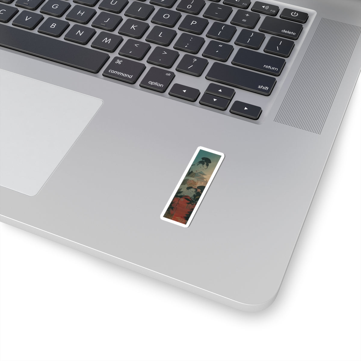 Cinematic — Man And Young Woman With A Ball — Kiss-Cut Sticker