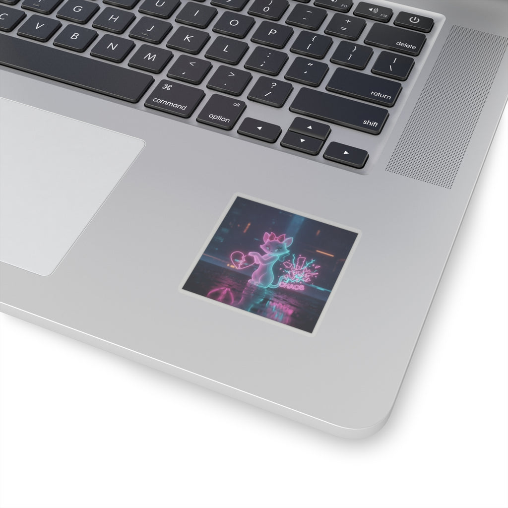 Neon Noir — Cat — Kiss-Cut Sticker