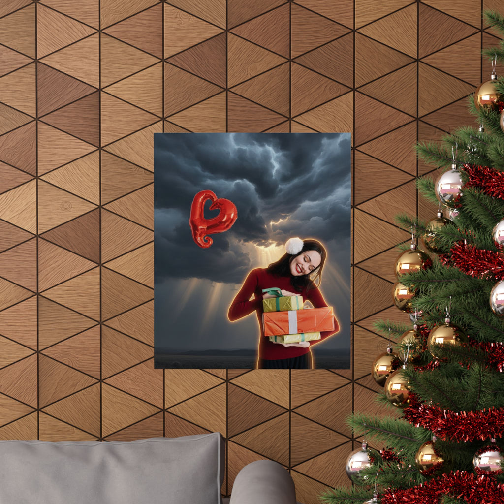Dramatic Storm — Person — Matte Poster