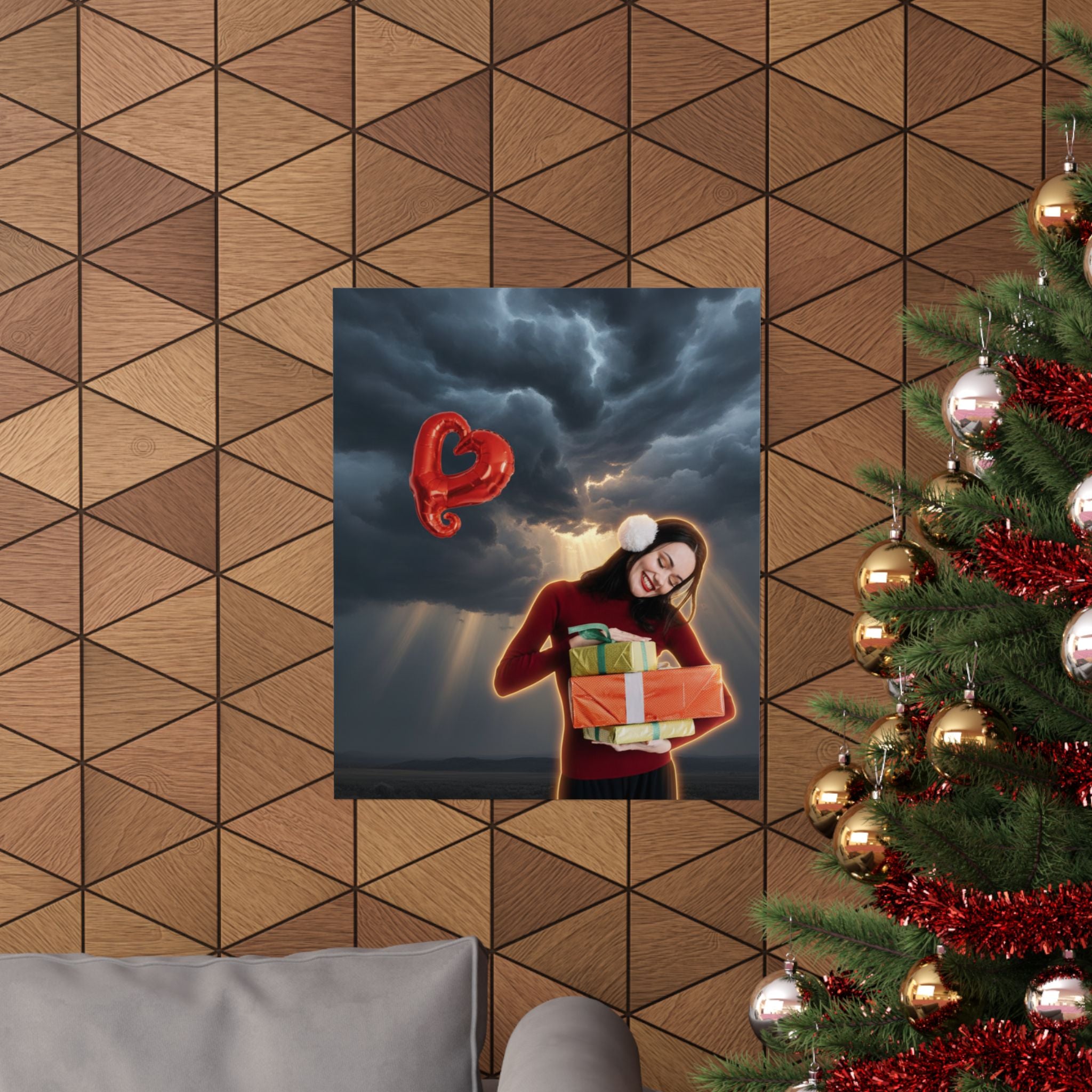 Dramatic Storm — Person — Matte Poster