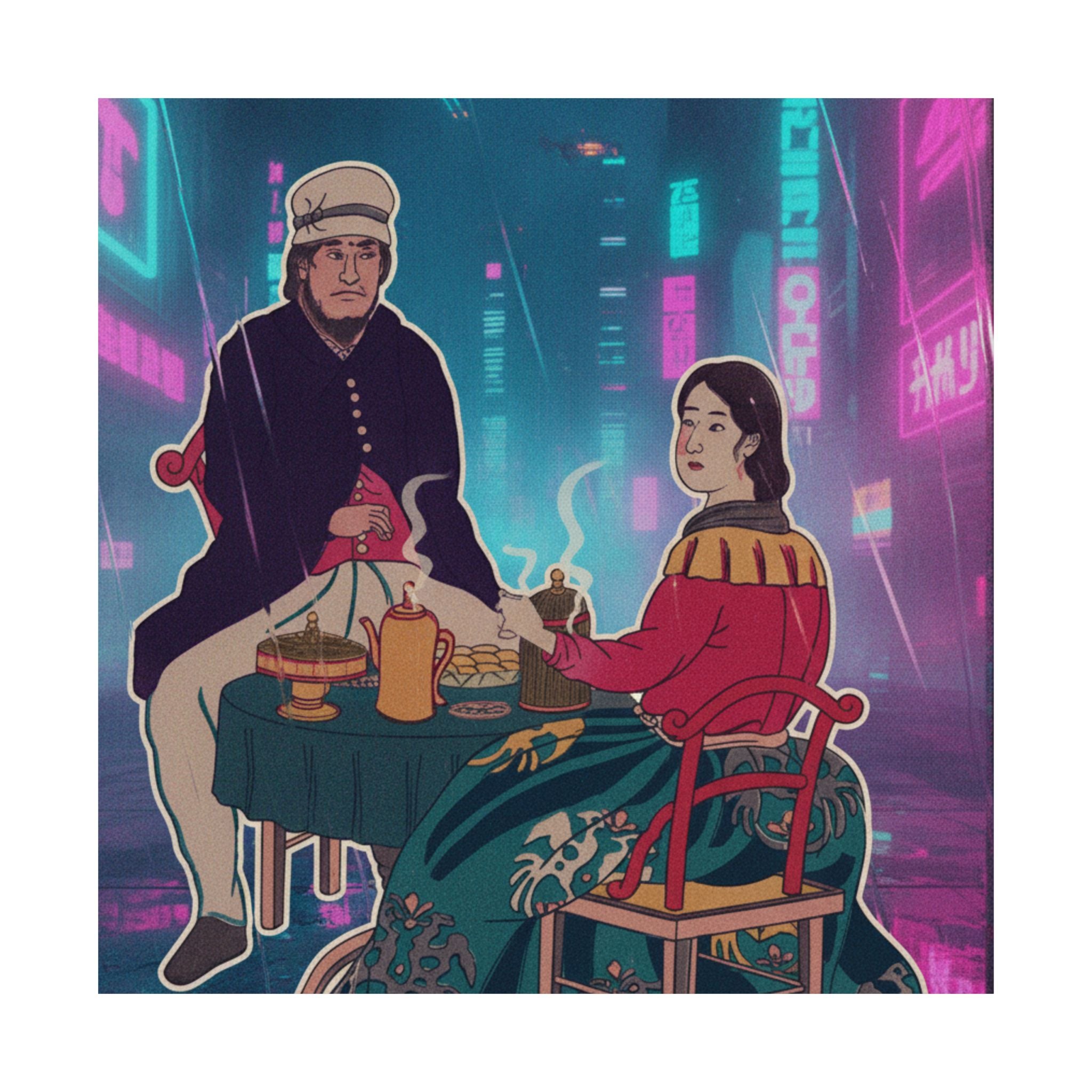 Neon Noir — Amerikajin — Matte Poster