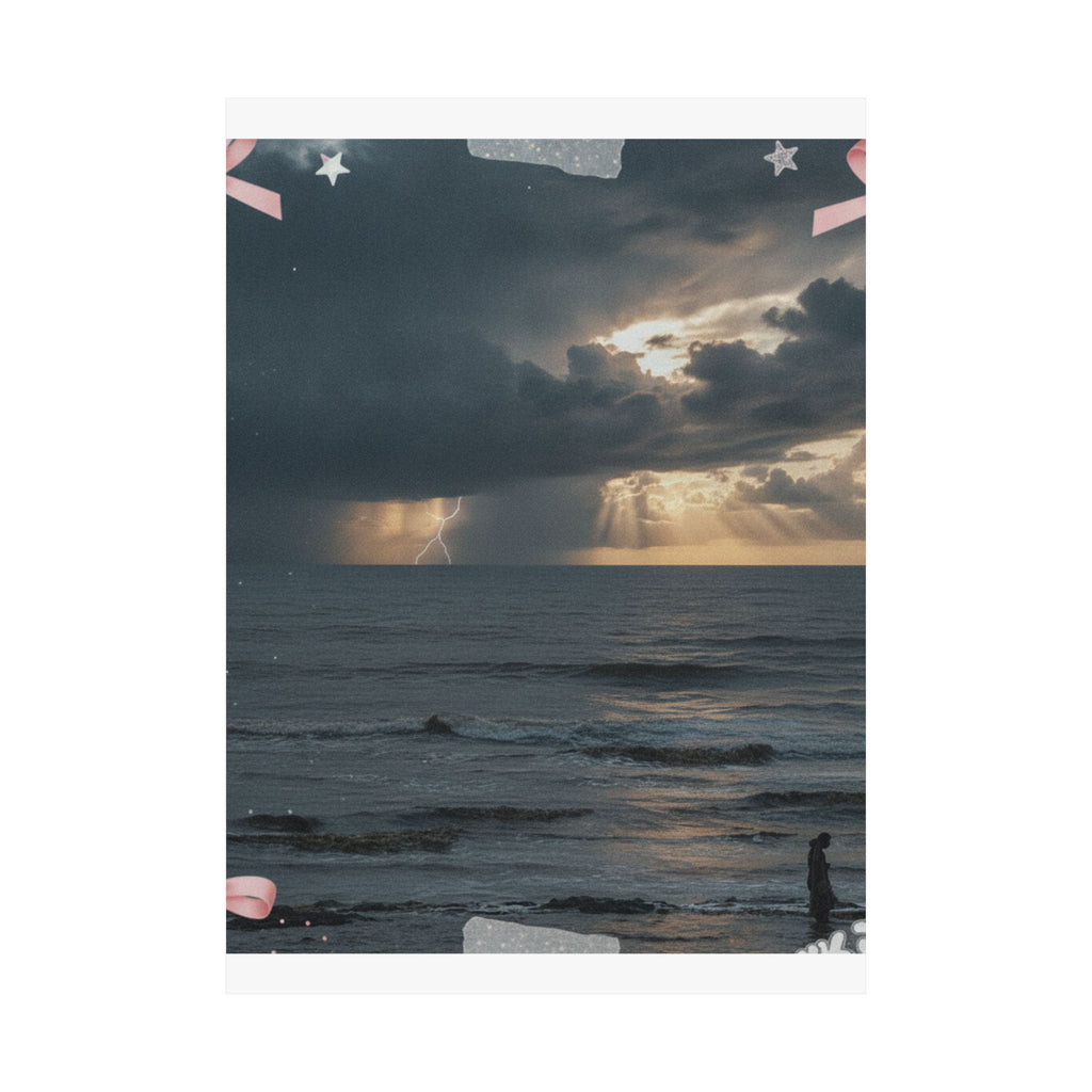 Dramatic Storm — Person — Matte Poster
