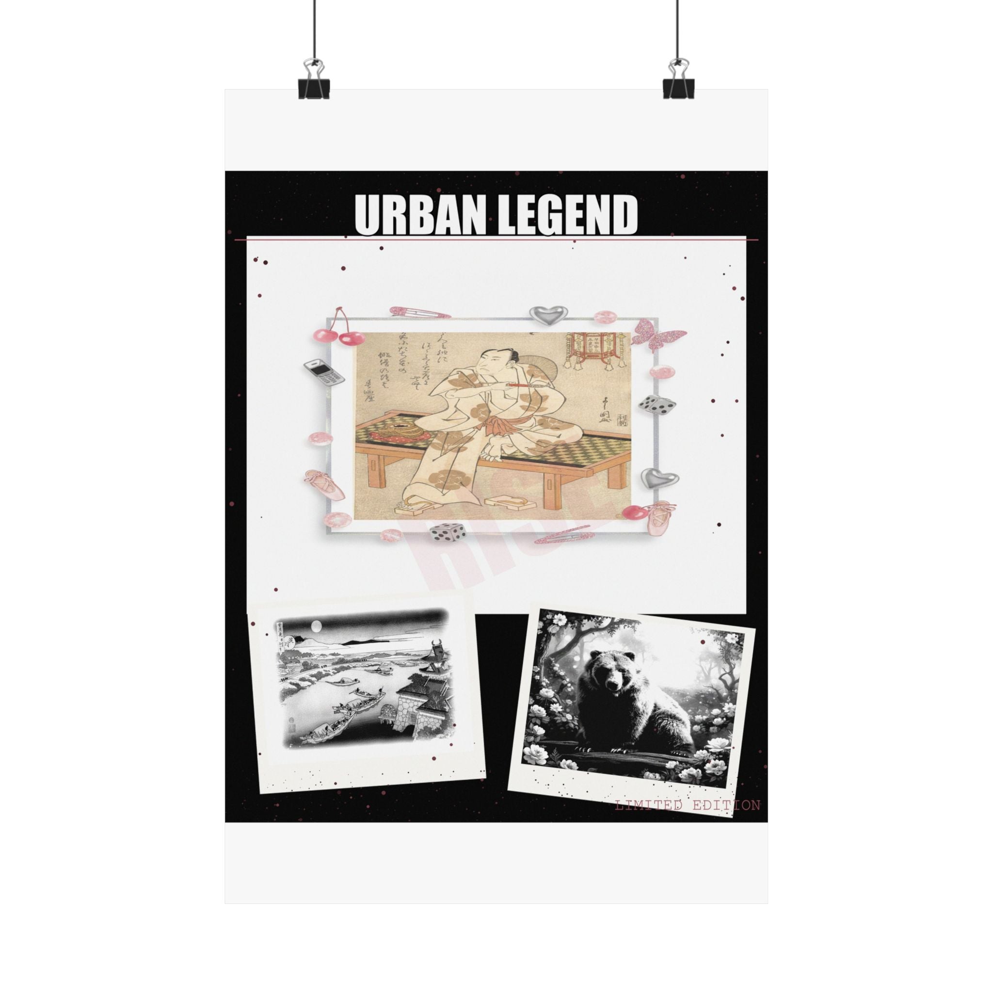 Clothing Collage Fashion Art art print — product view 4