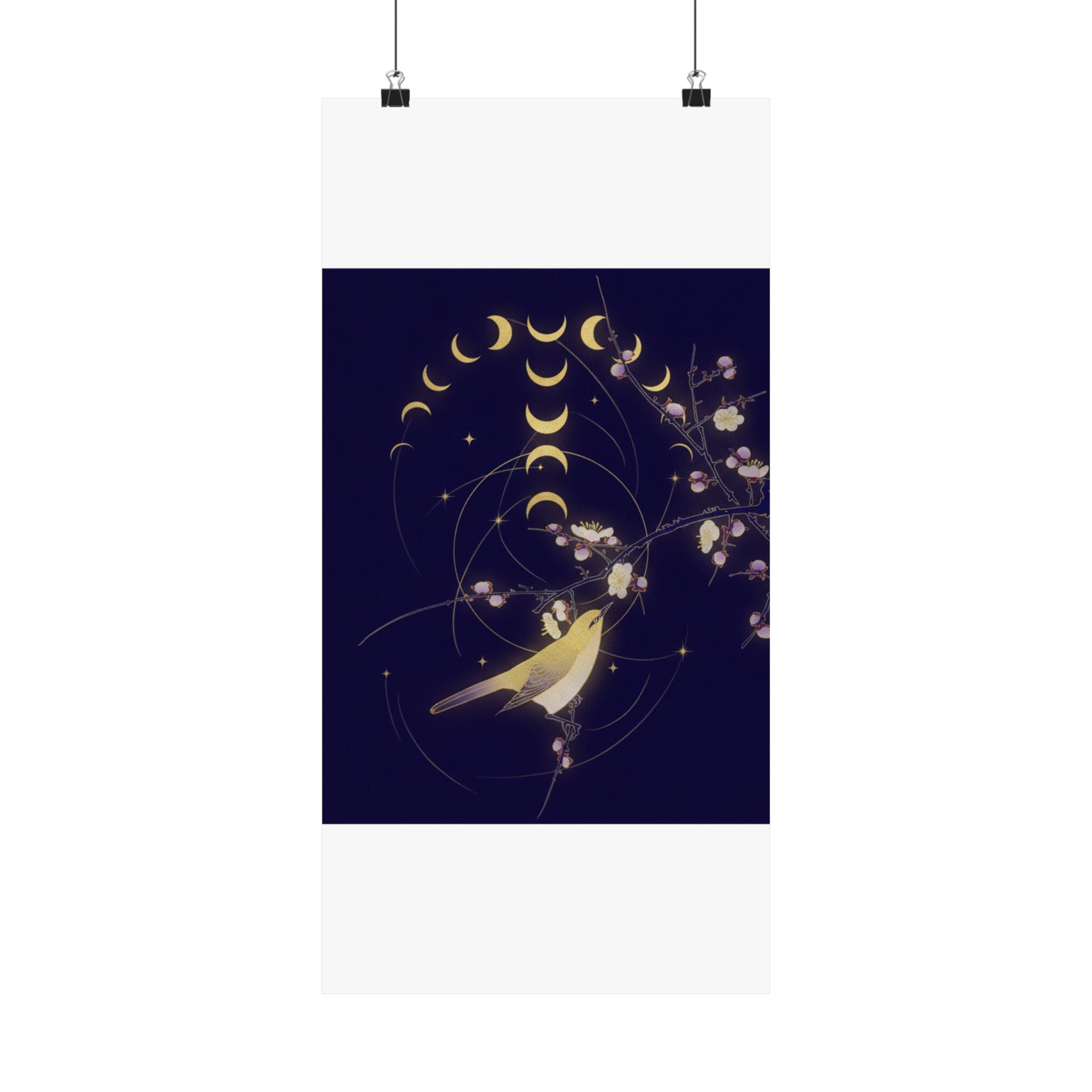 Celestial — New Moon; Nightingale On A Plum Branch — Matte Poster
