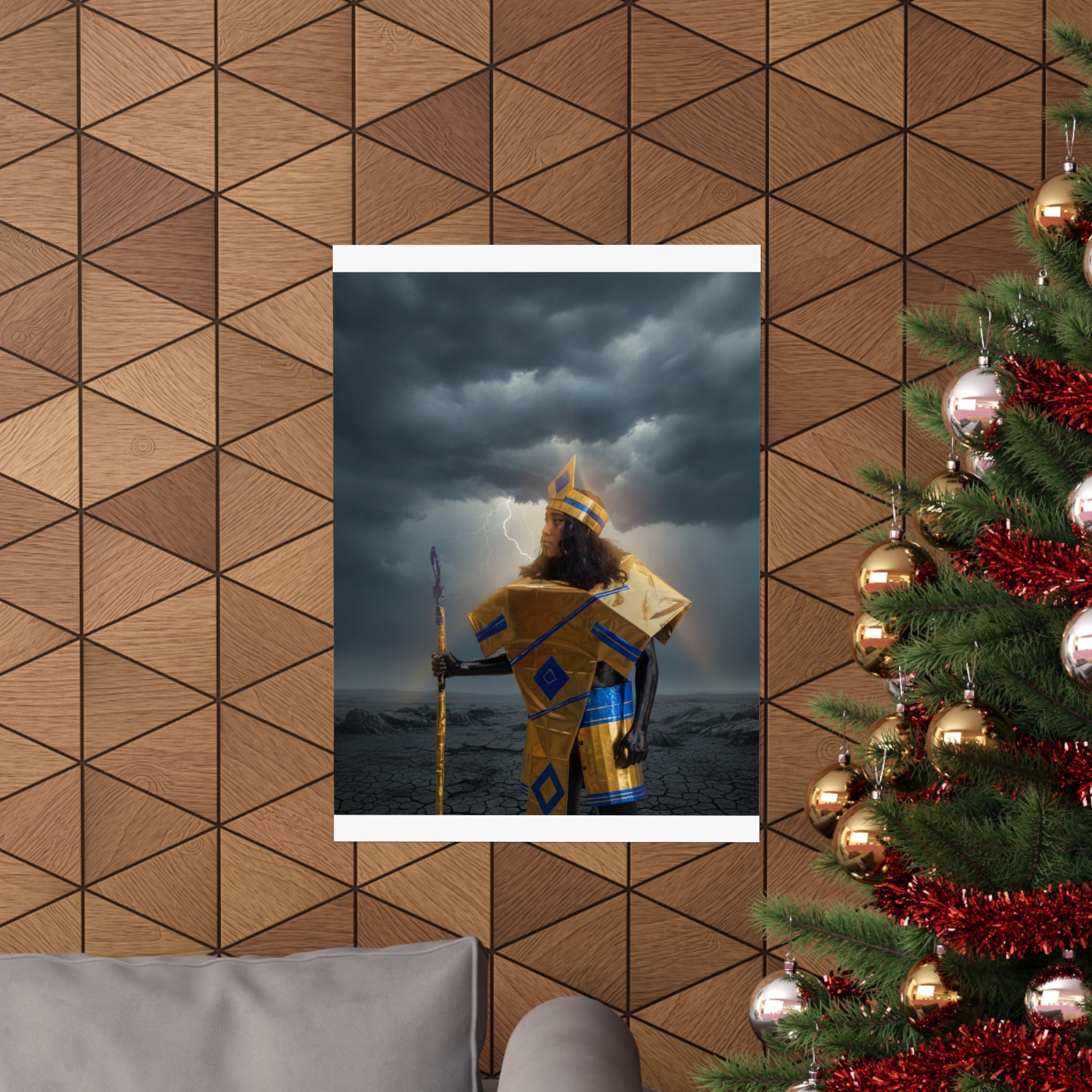 Dramatic Storm — Person — Matte Poster
