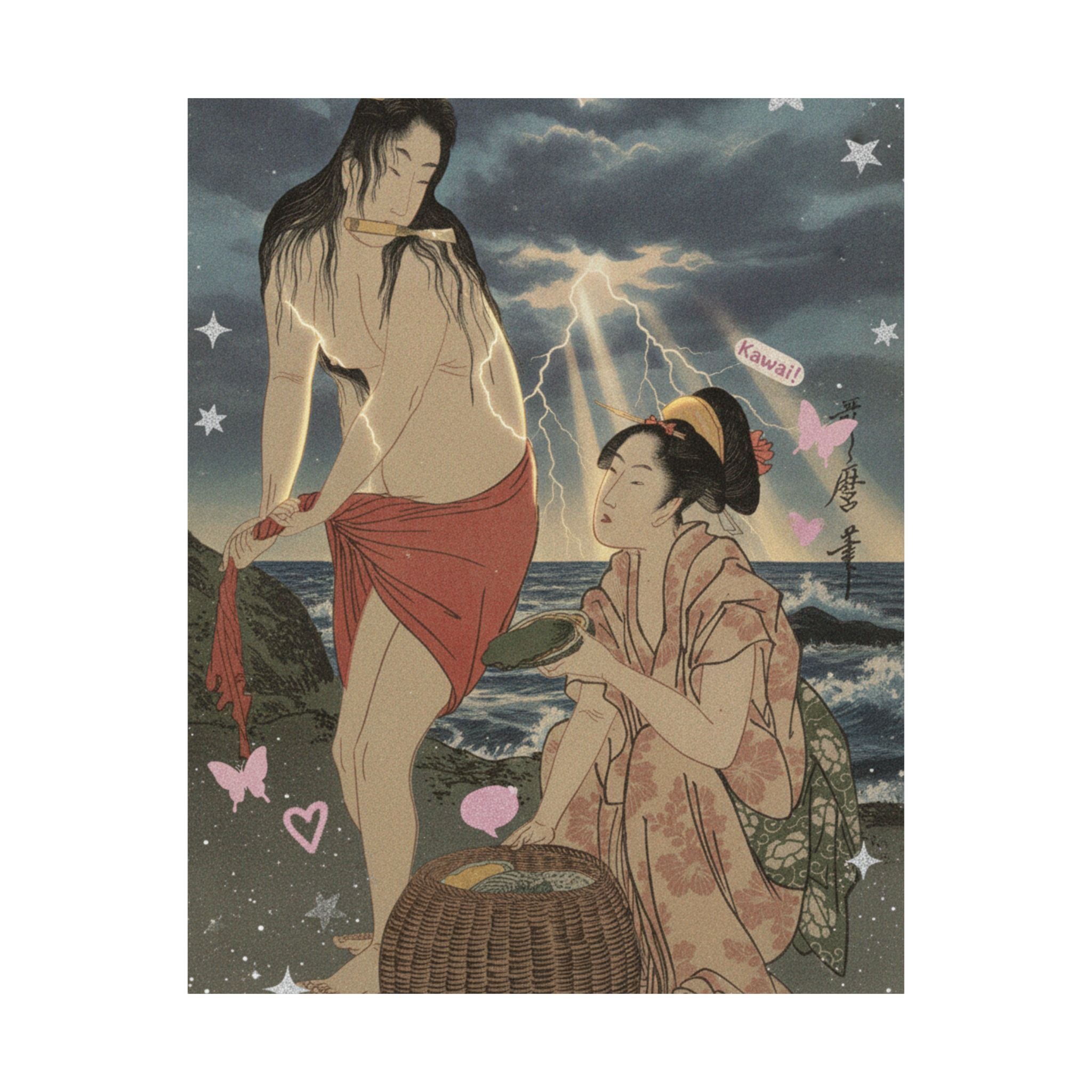 Dramatic Storm — Abalone Divers — Matte Poster