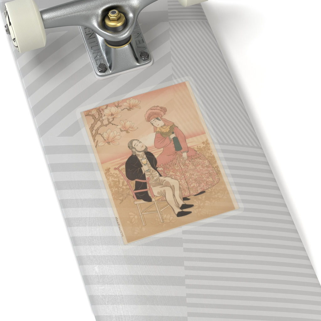 Southern Sunset — France, From The Series Pictures Of People From Foreign Lands (Gaikoku Jinbutsu  — Kiss-Cut Sticker