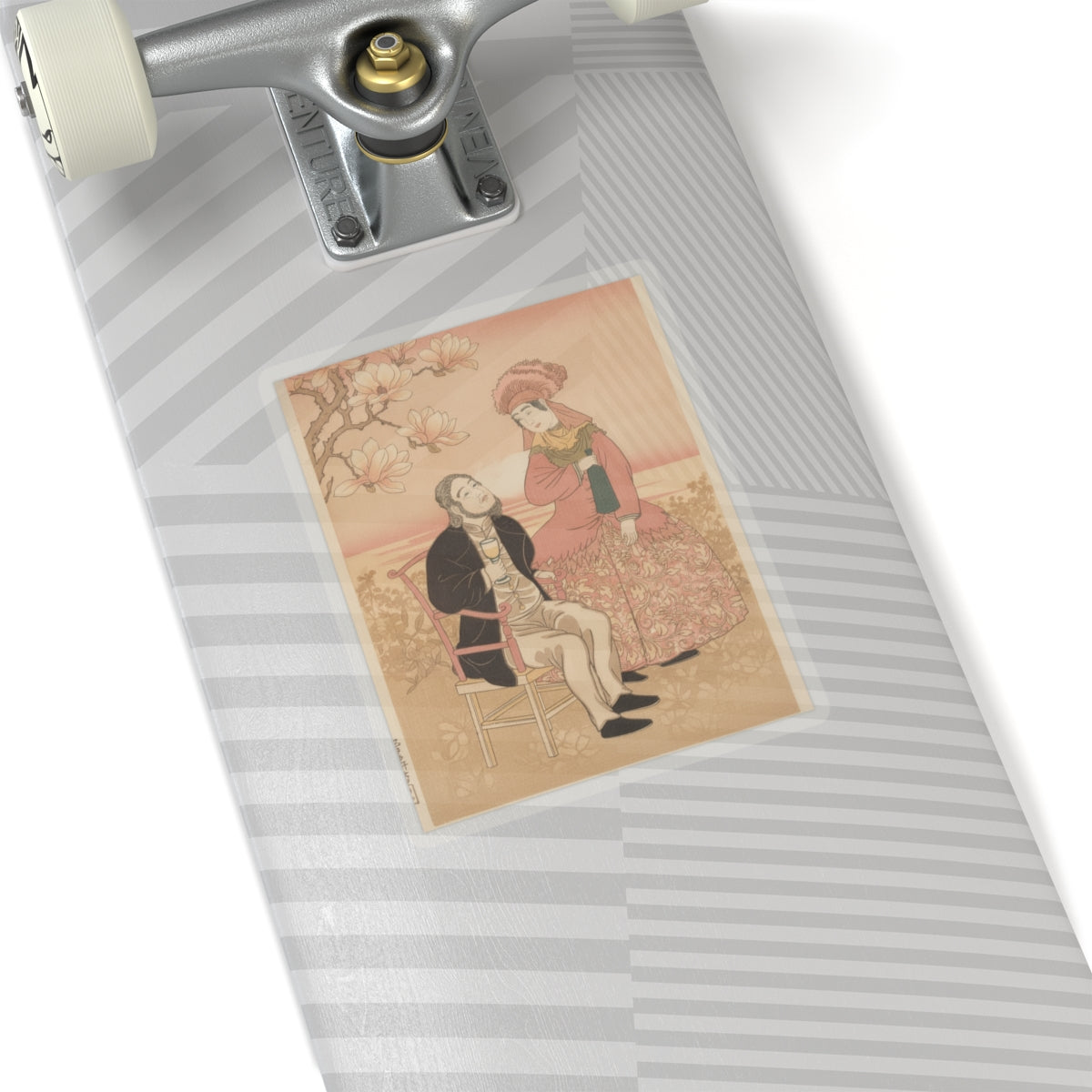 Southern Sunset — France, From The Series Pictures Of People From Foreign Lands (Gaikoku Jinbutsu  — Kiss-Cut Sticker