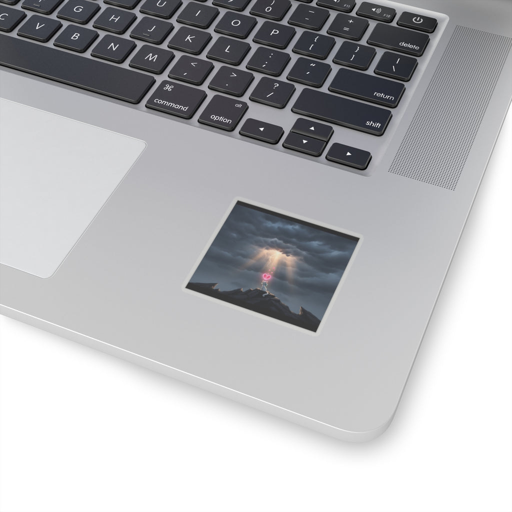 Dramatic Storm — Cat — Kiss-Cut Sticker