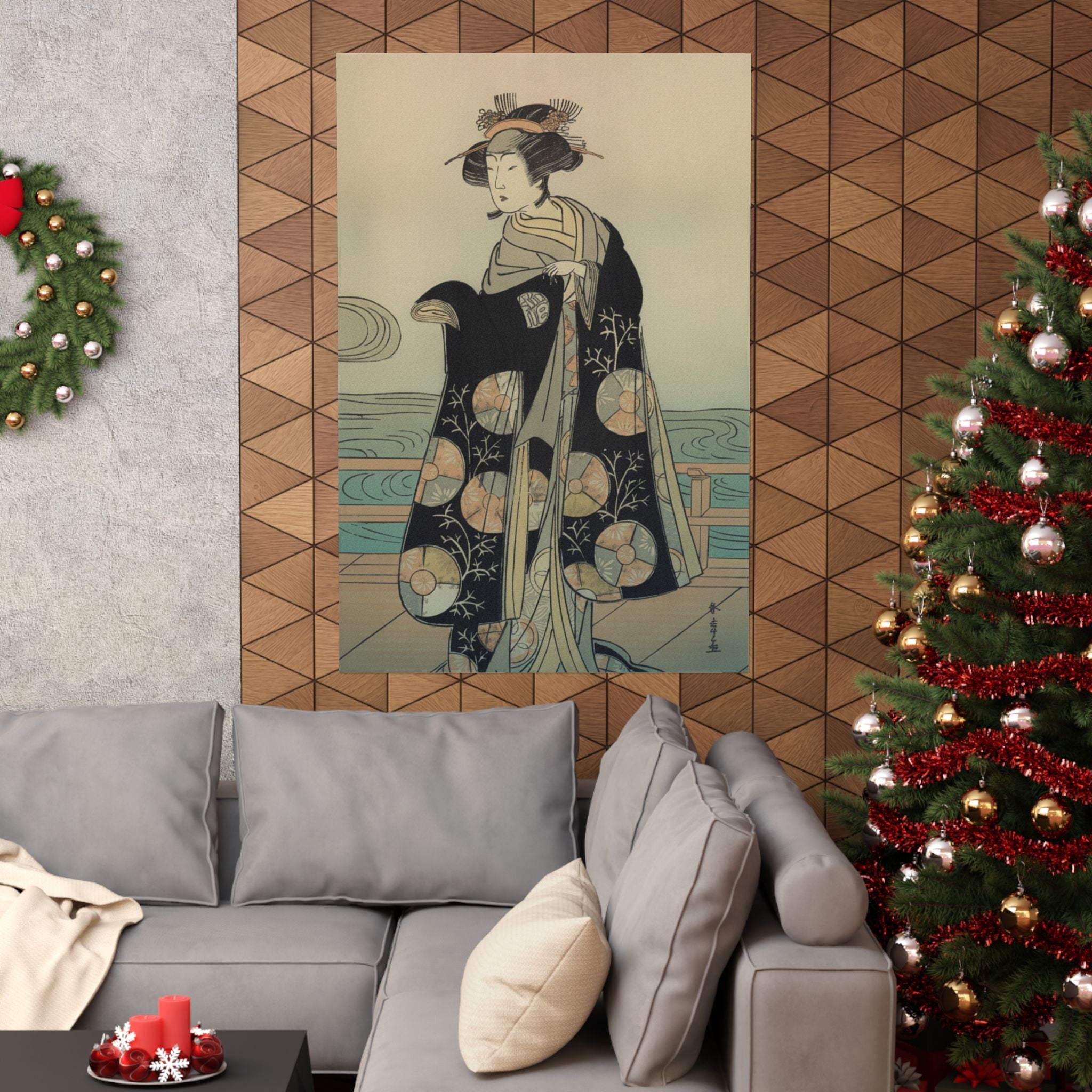 Affirmation — Yoshizawa Iroha As A Woman Standing On The Engawa Of A House By A River — Matte Poster