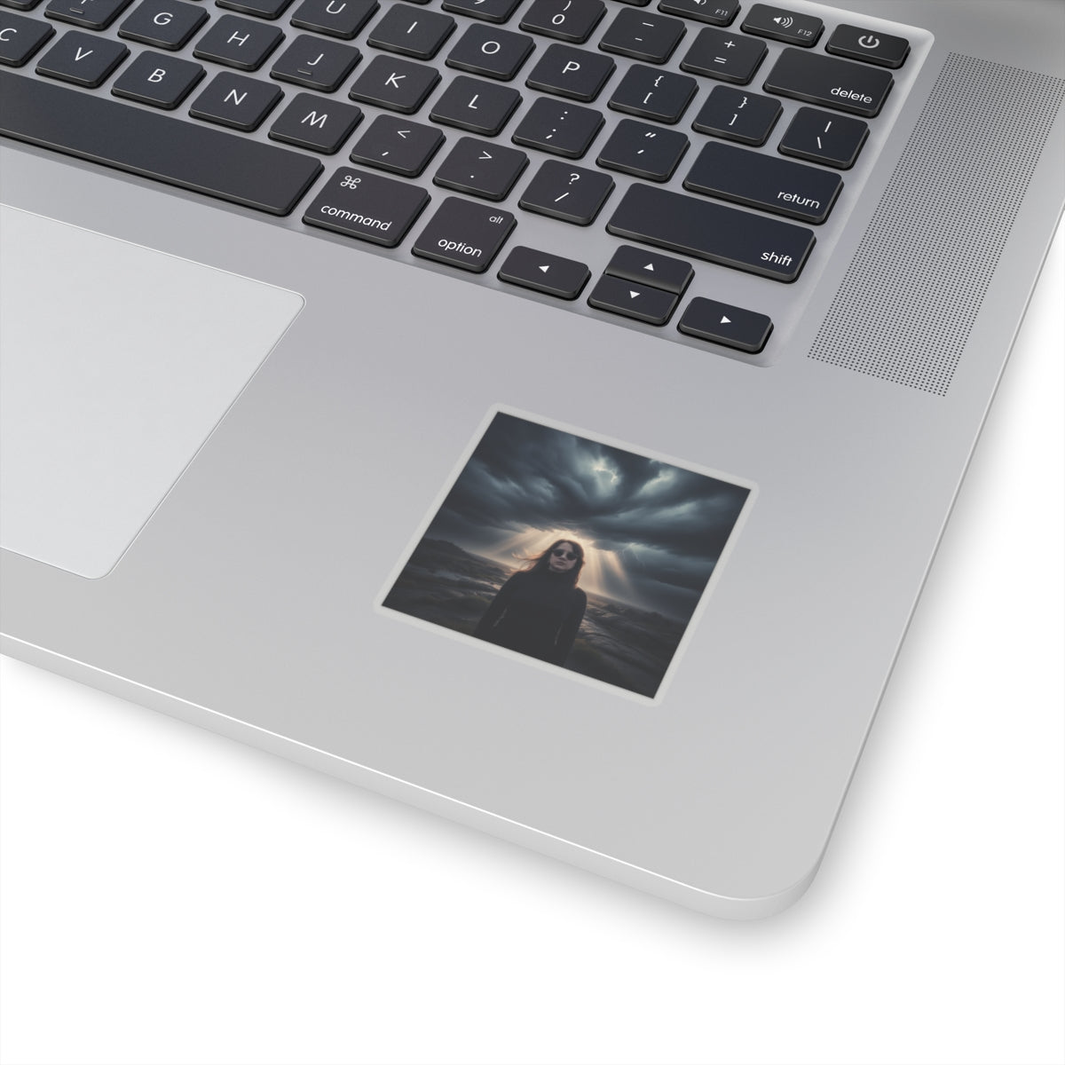 Dramatic Storm — Person — Kiss-Cut Sticker